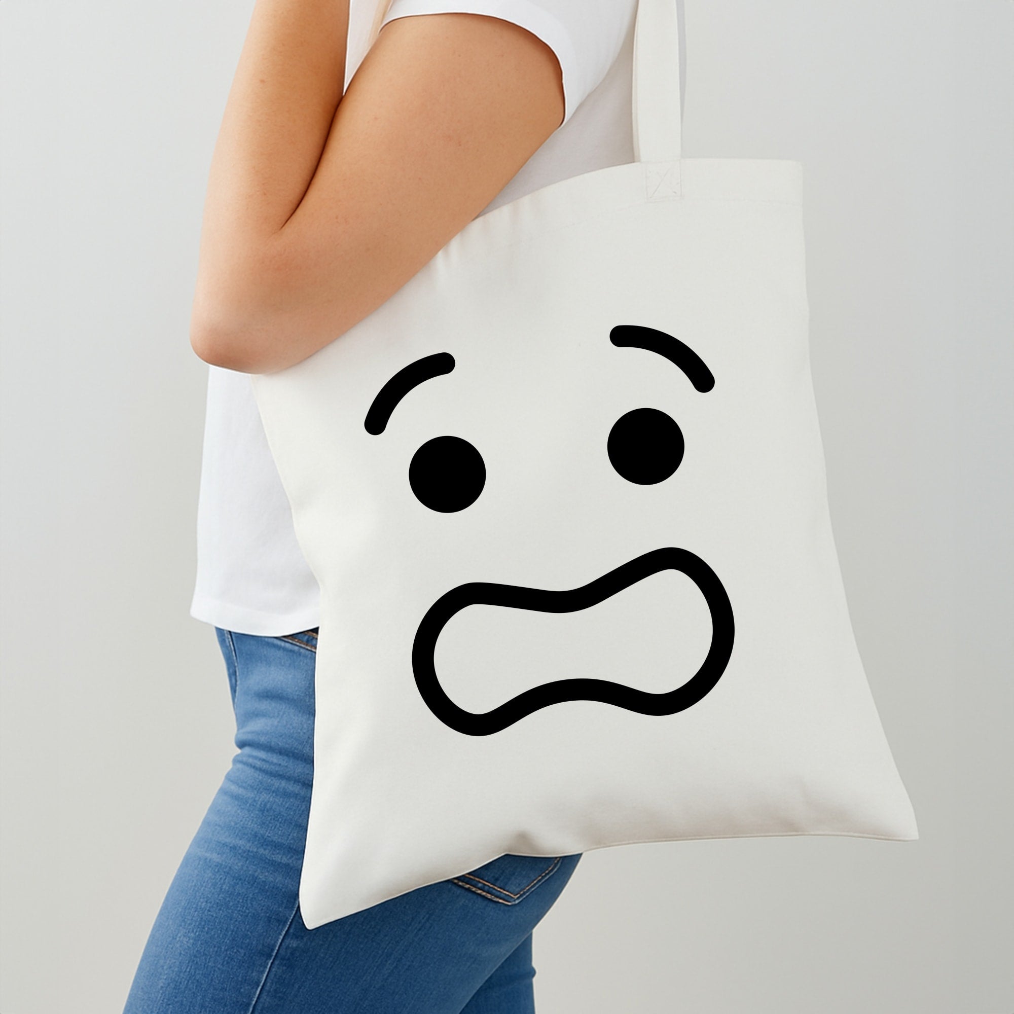 Brick Face Worried Shoulder Bag