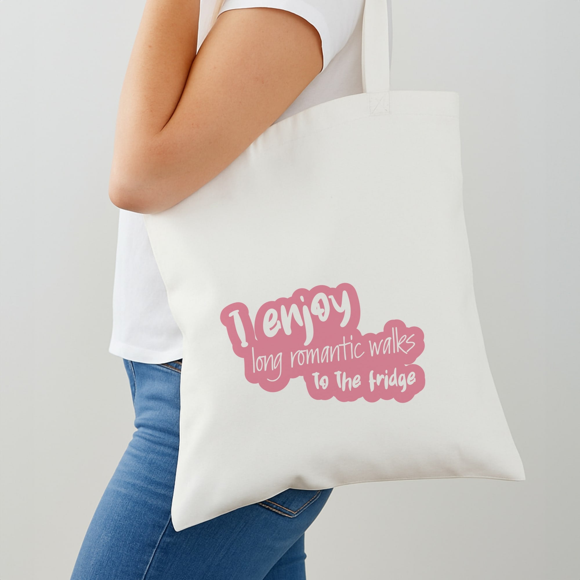 I Enjoy Long Romantic Walks - Funny Quotes Shoulder Bag