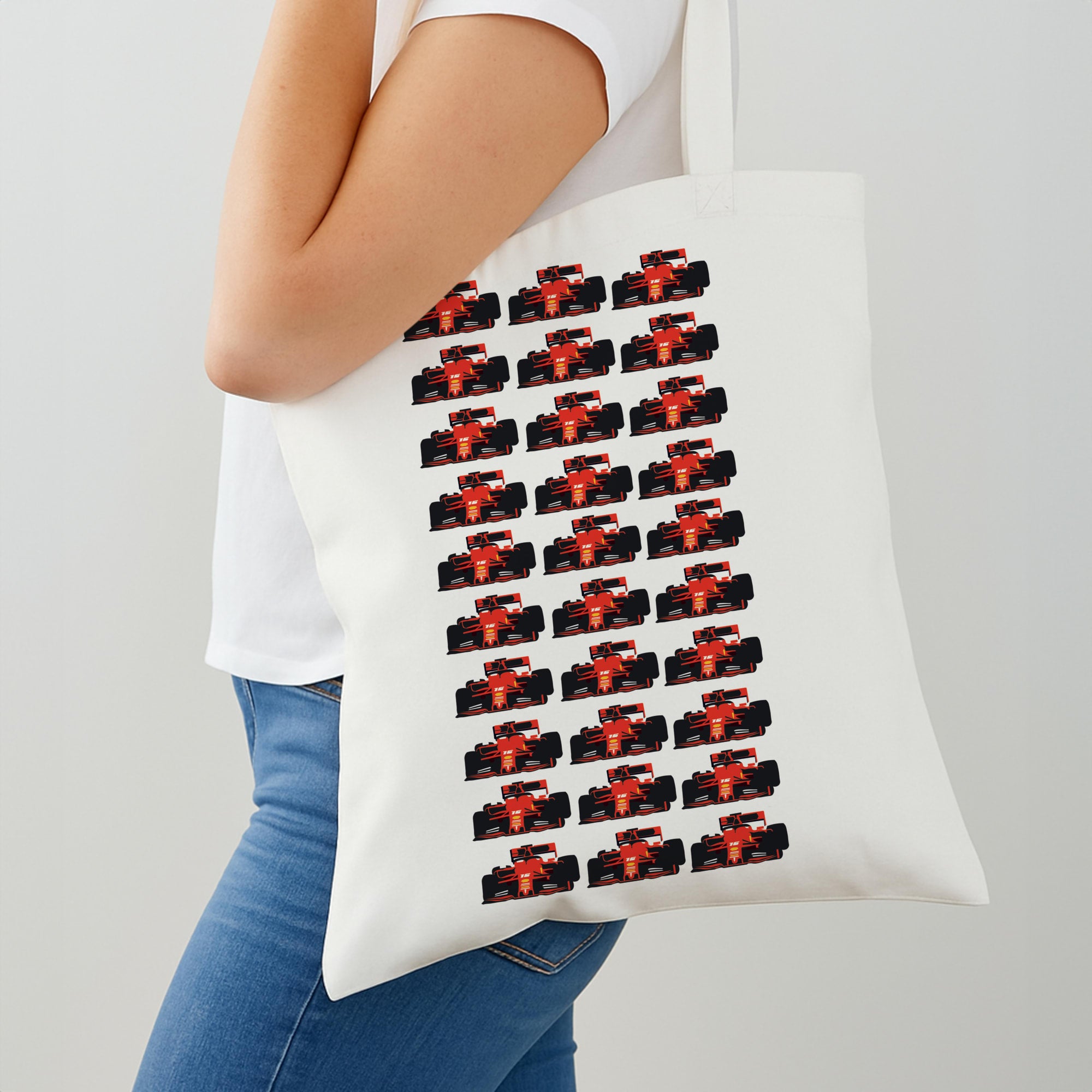 F1 Car Collage Shoulder Bag