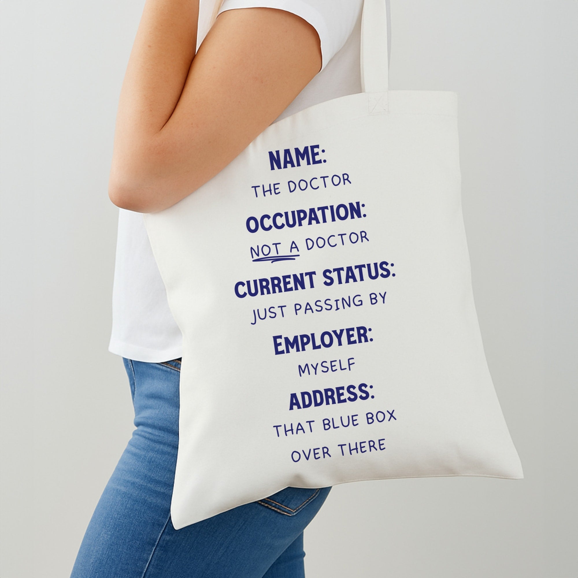 Name And Occupation - Doctor Who Shoulder Bag