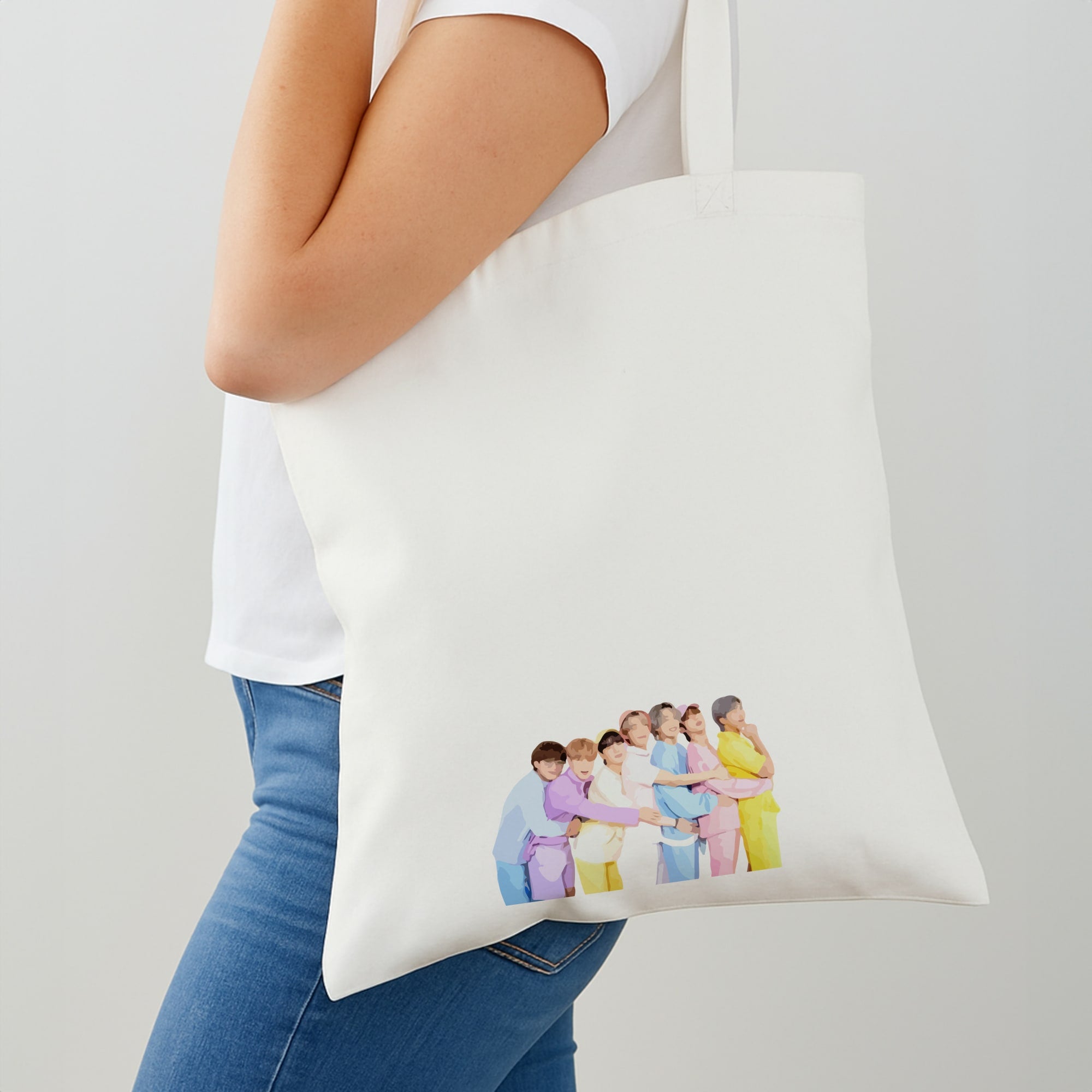 Colourful K-Pop Band Band Shoulder Bag