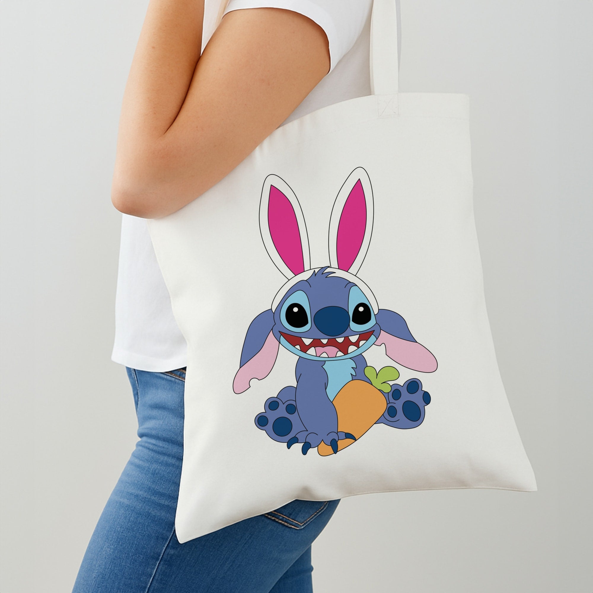 Easter Bunny Blue Alien Shoulder Bag