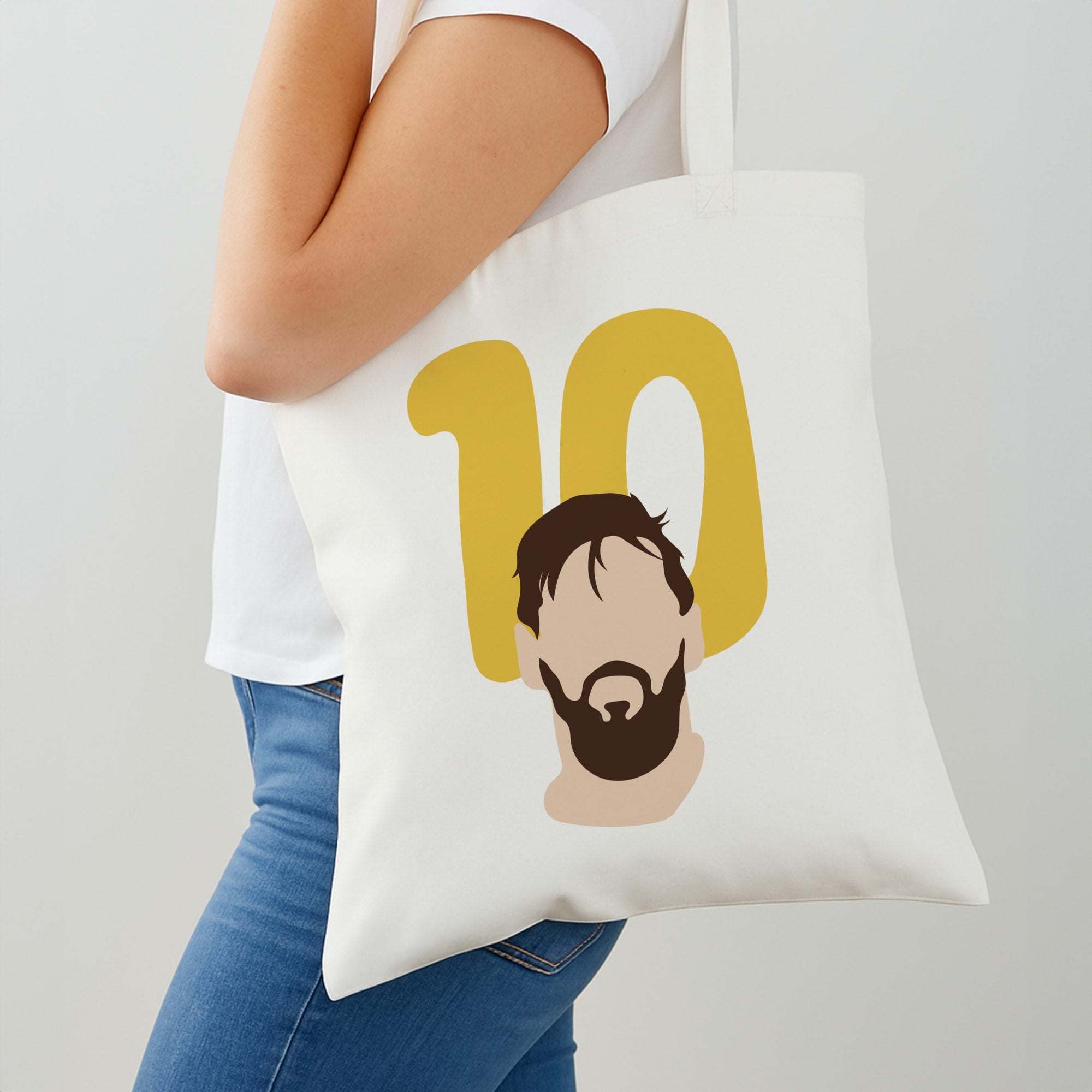 Number 10 - Messi Tote Bag