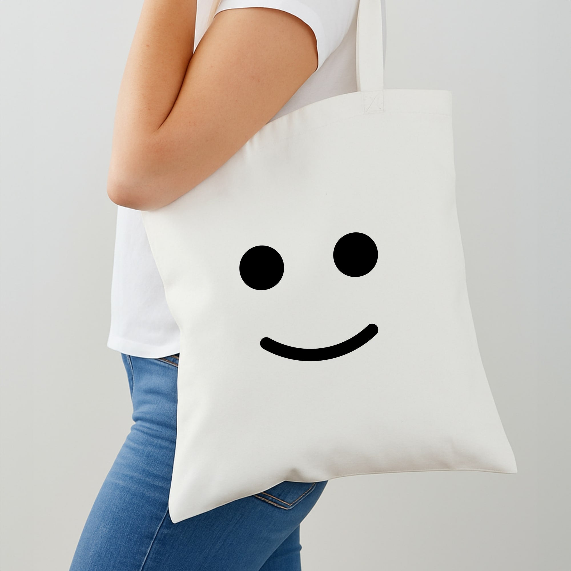 Brick Face Smile Shoulder Bag