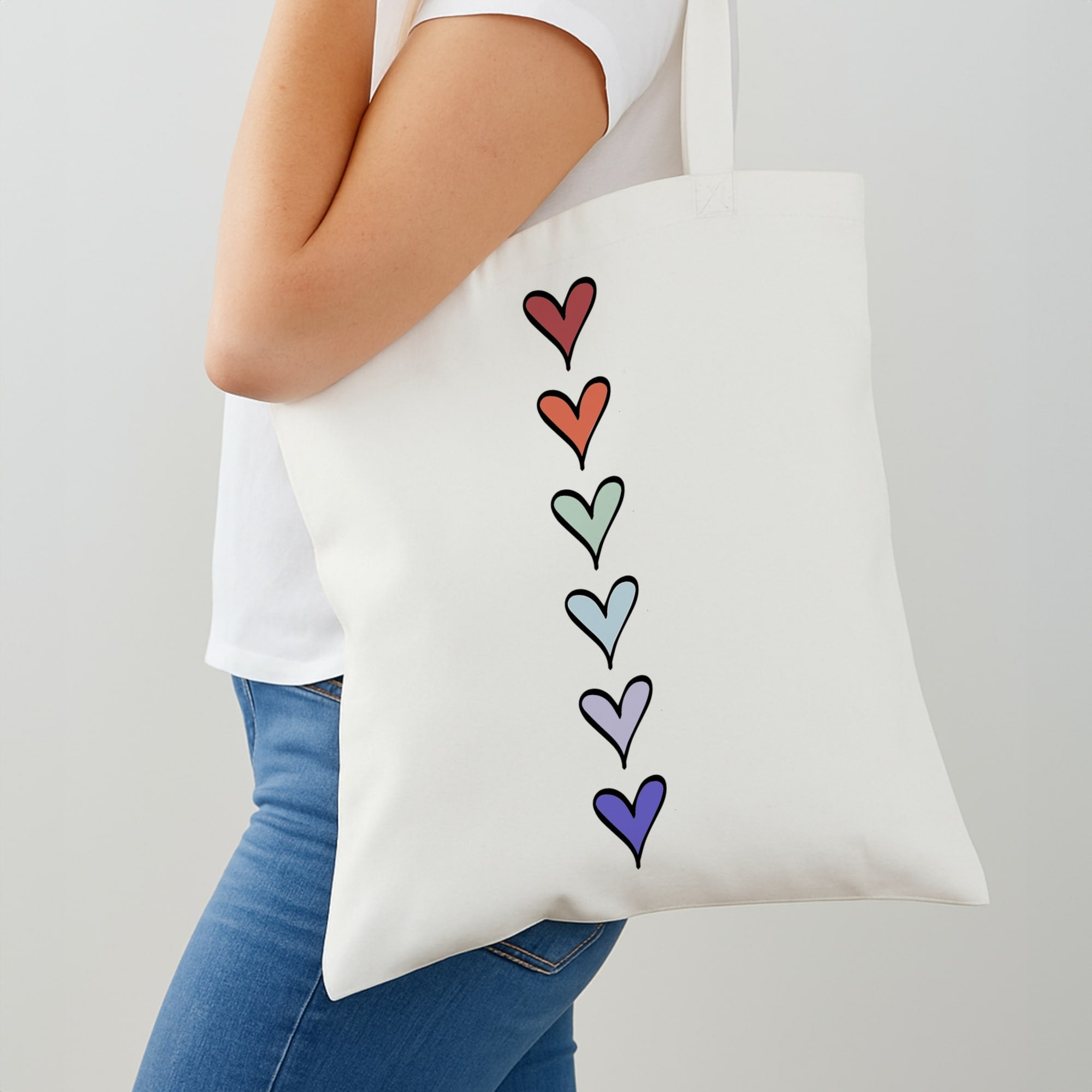 Love Heart Line Shoulder Bag