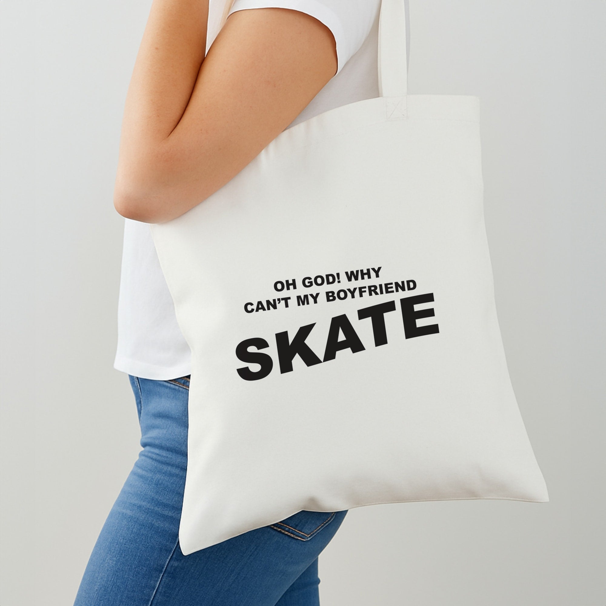Why Can't My Boyfriend Skate? - Skate Aesthetic Shoulder Bag