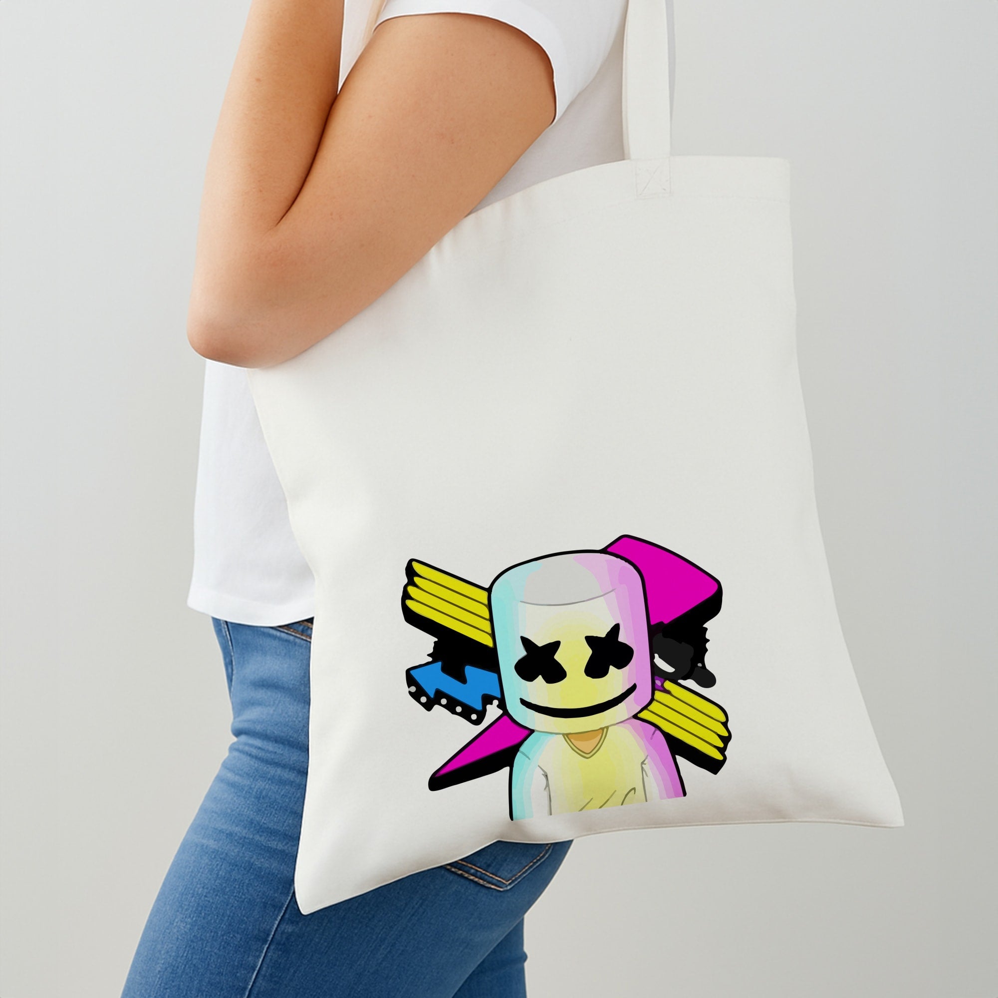 Neon Logo White Helmet DJ Shoulder Bag