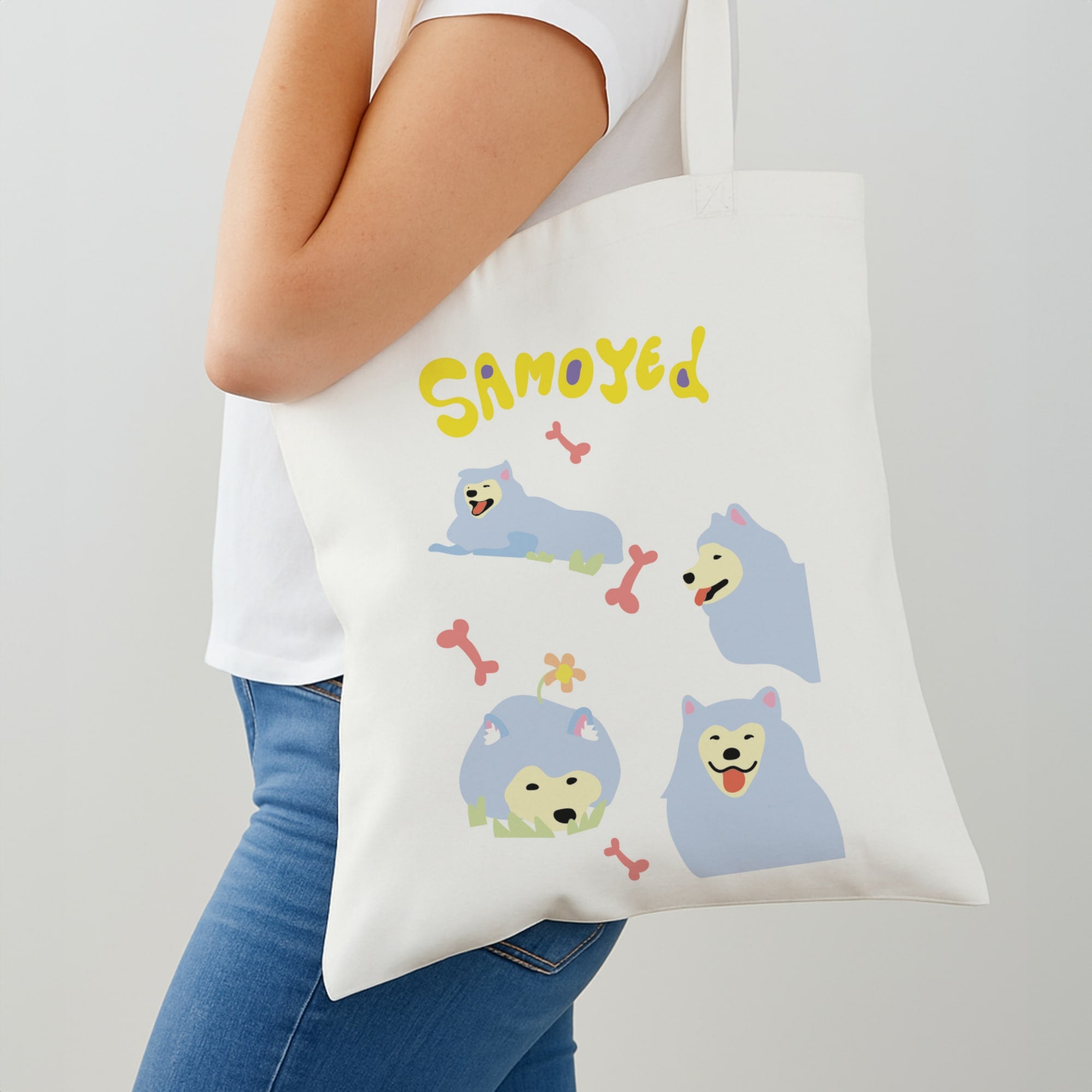 Samoyed - Dog Patterns Shoulder Bag
