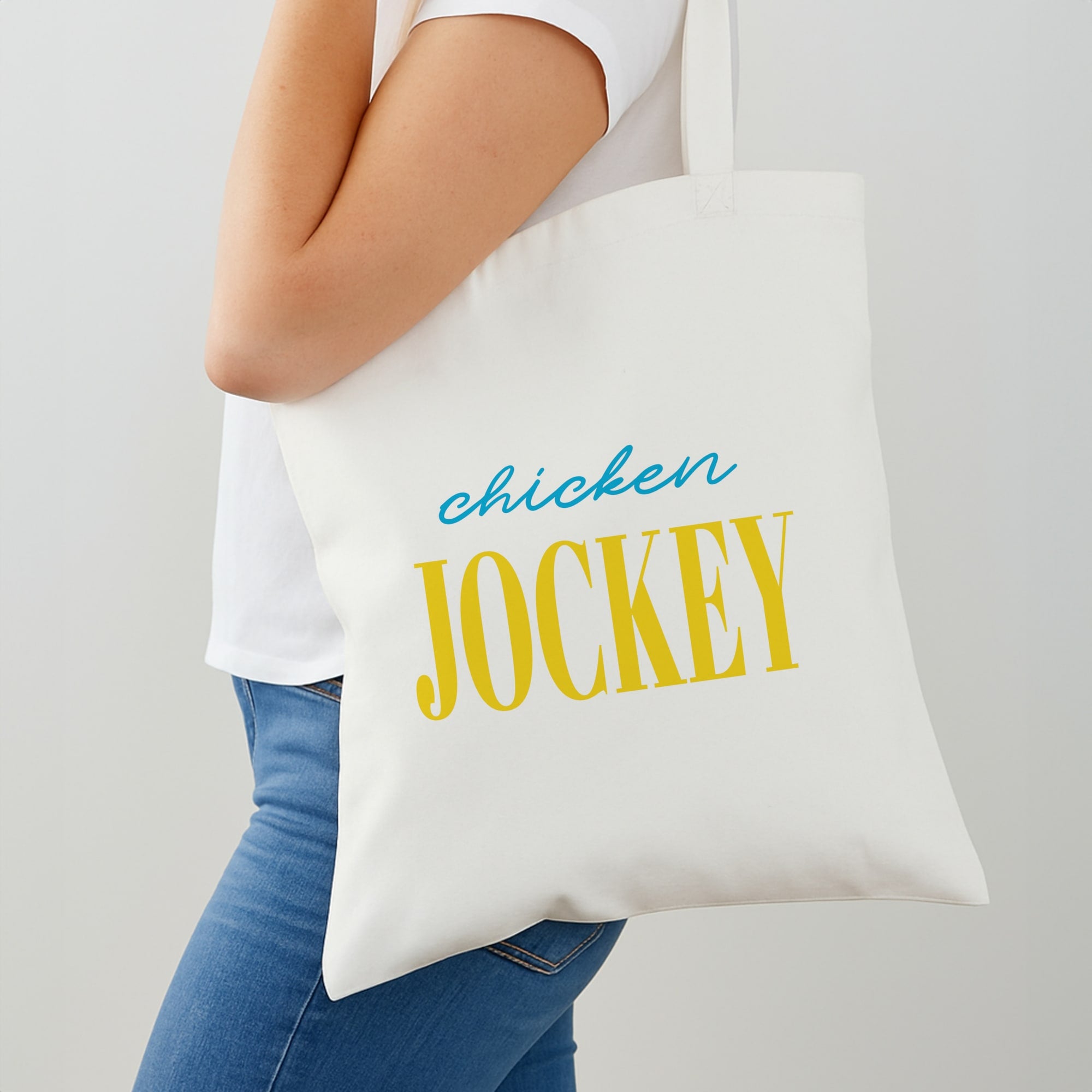 Chicken Jockey Blue Shoulder Bag