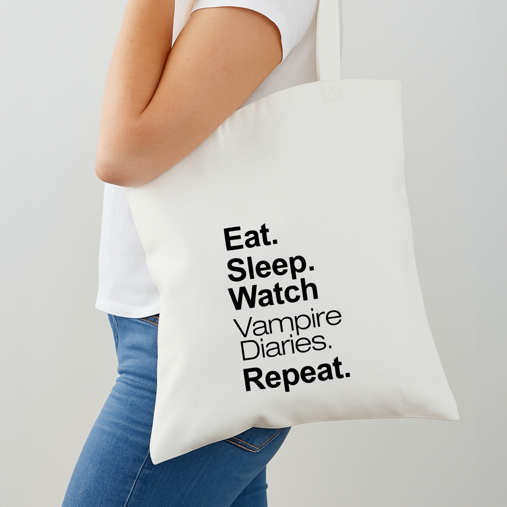 Eat Sleep Watch VPD Repeat Shoulder Bag