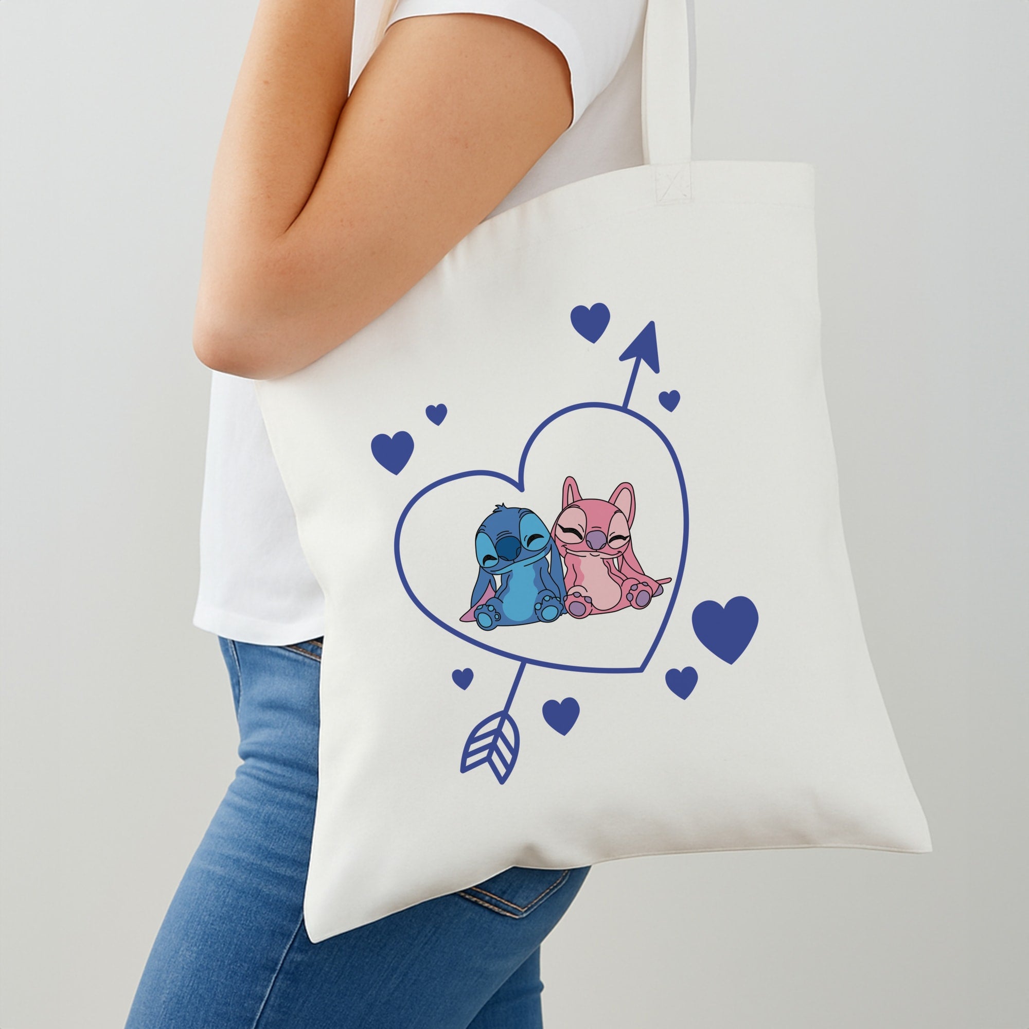 Arrow Heart - Pink Alien Shoulder Bag