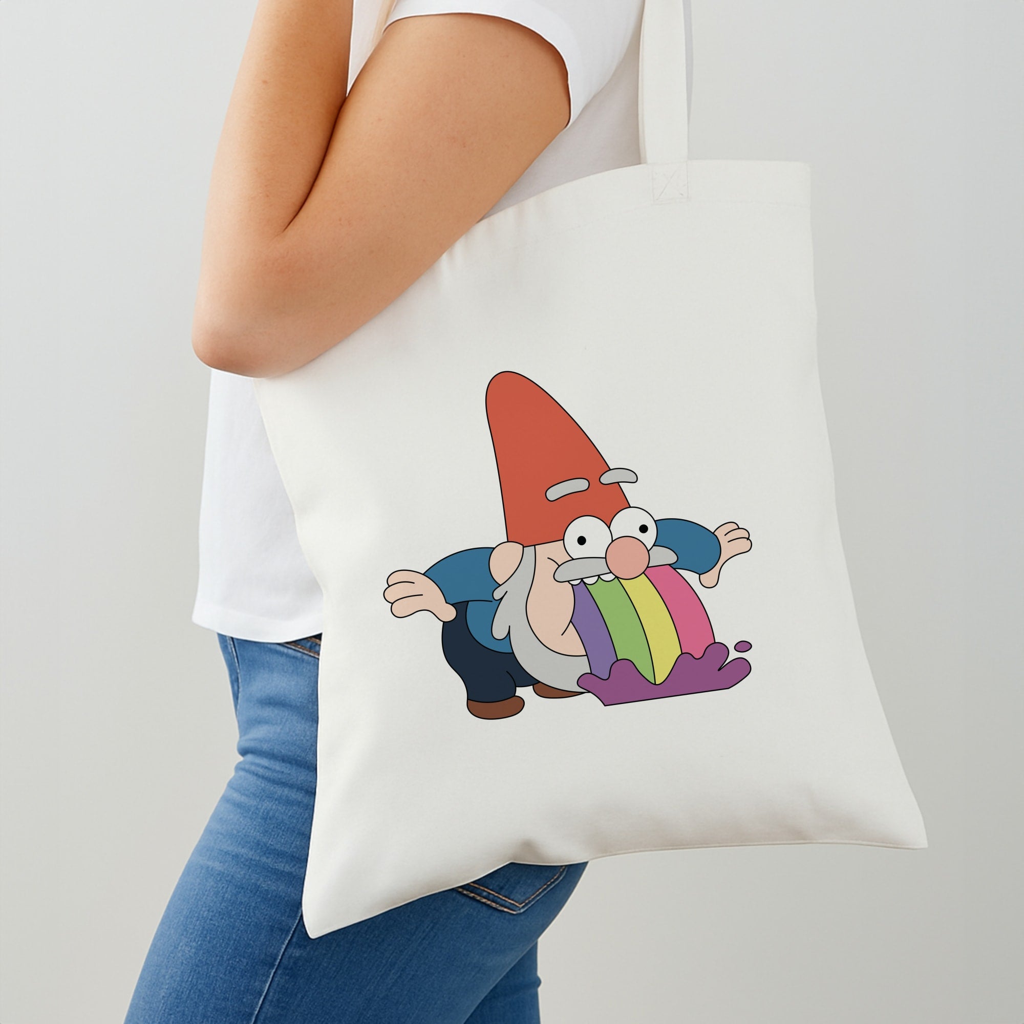 Garden Gnome Rainbow Shoulder Bag