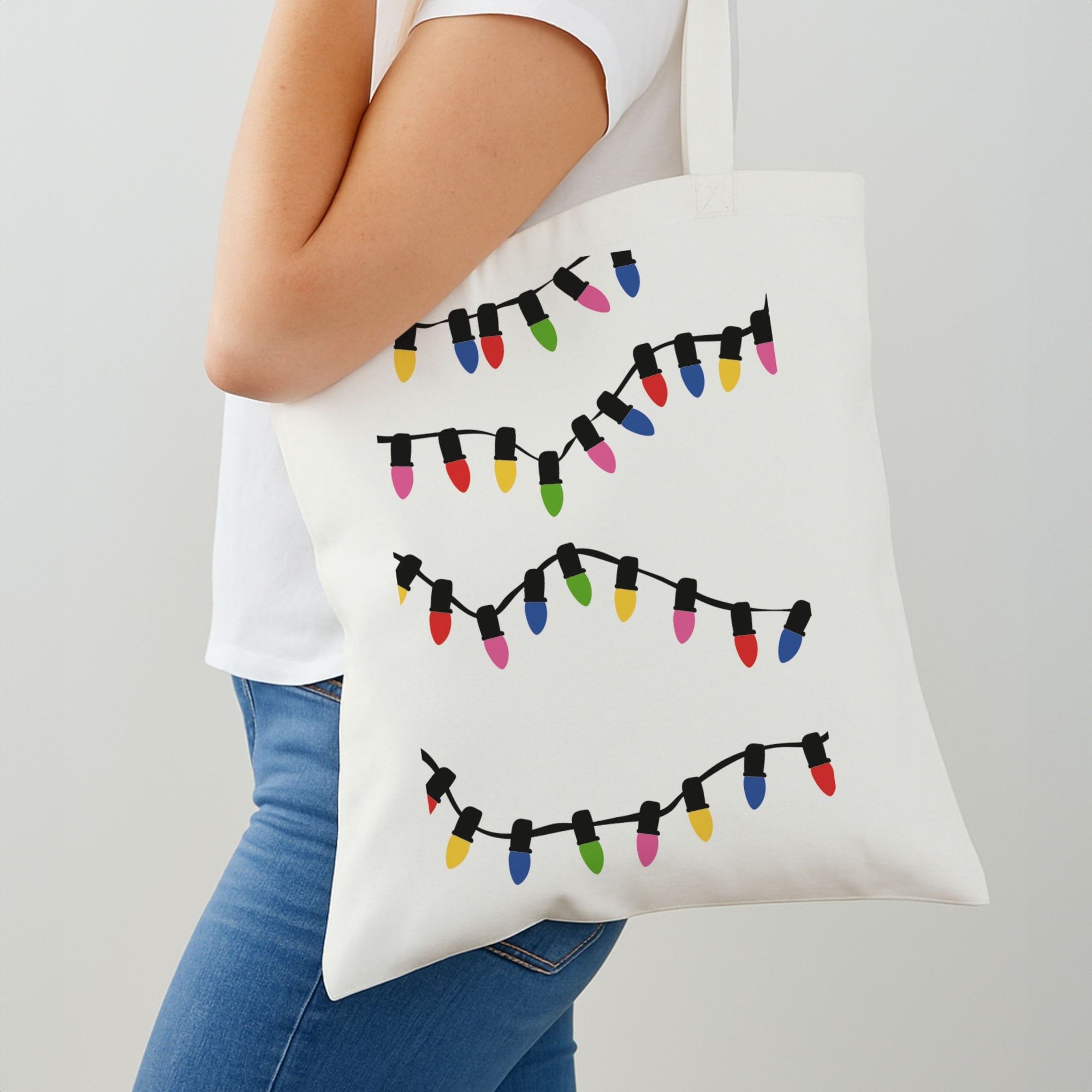 Pink Lights - Christmas Patterns Shoulder Bag