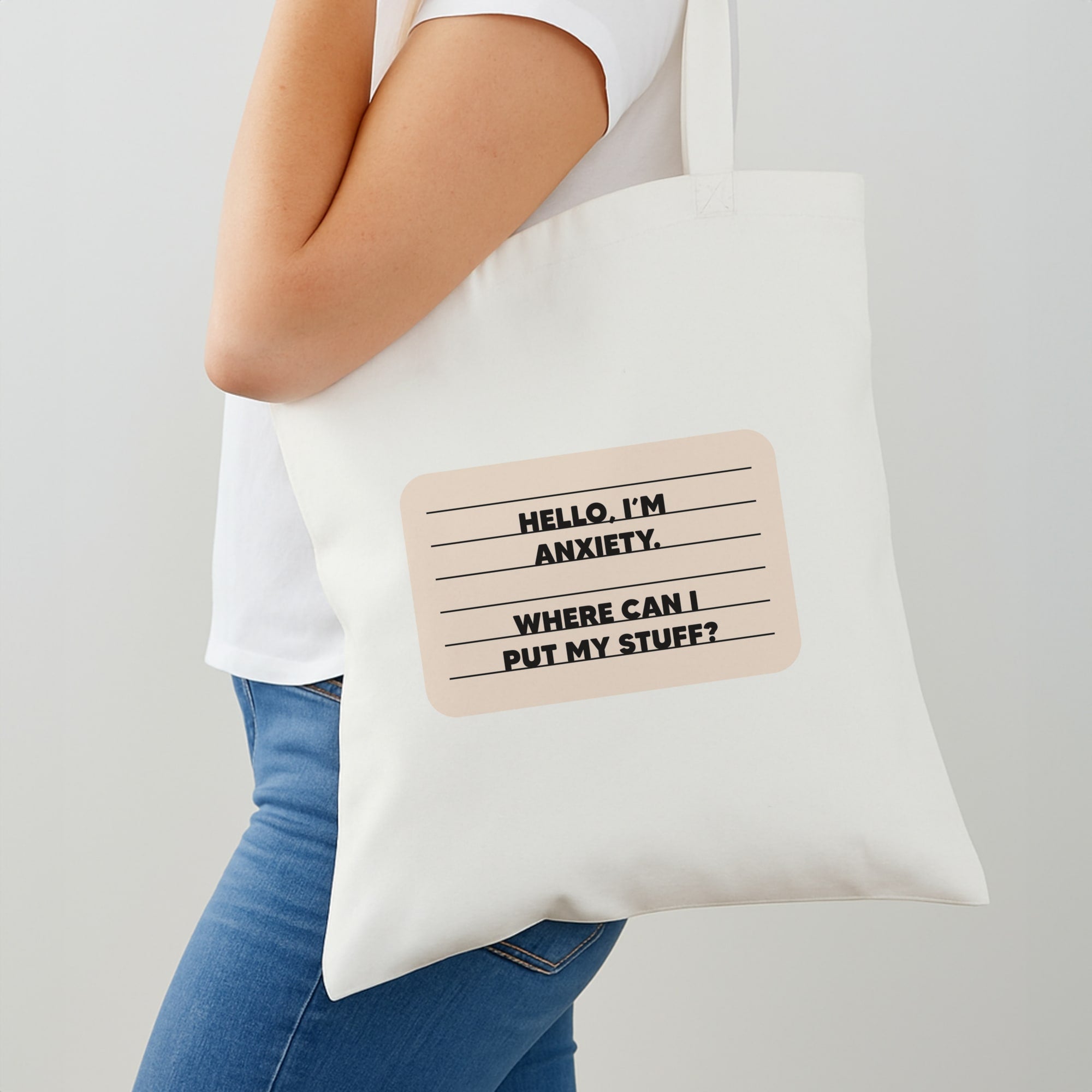 Hello I'm Anxiety - Inside Out Shoulder Bag