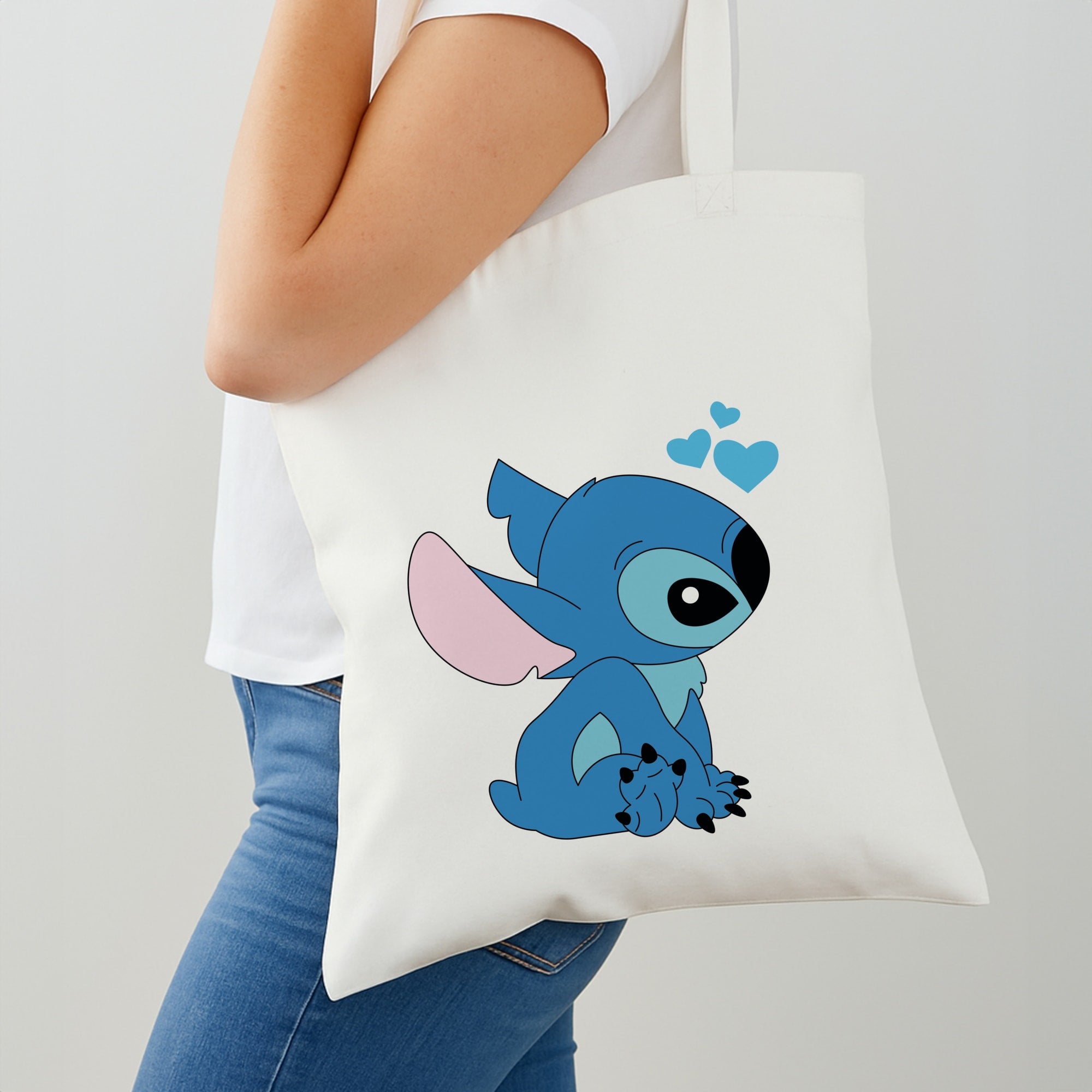 Blue Hearts Alien Blue Valentine's Shoulder Bag