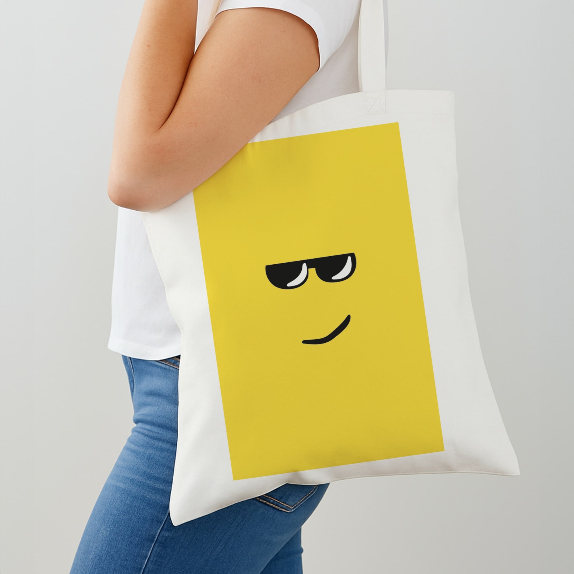 Yellow Face Shades Shoulder Bag