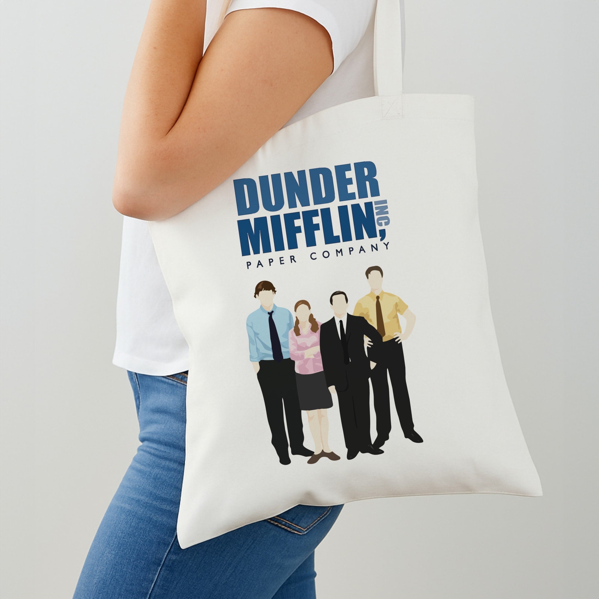 Office Cartoon - Dunder Mifflin Tote Bag