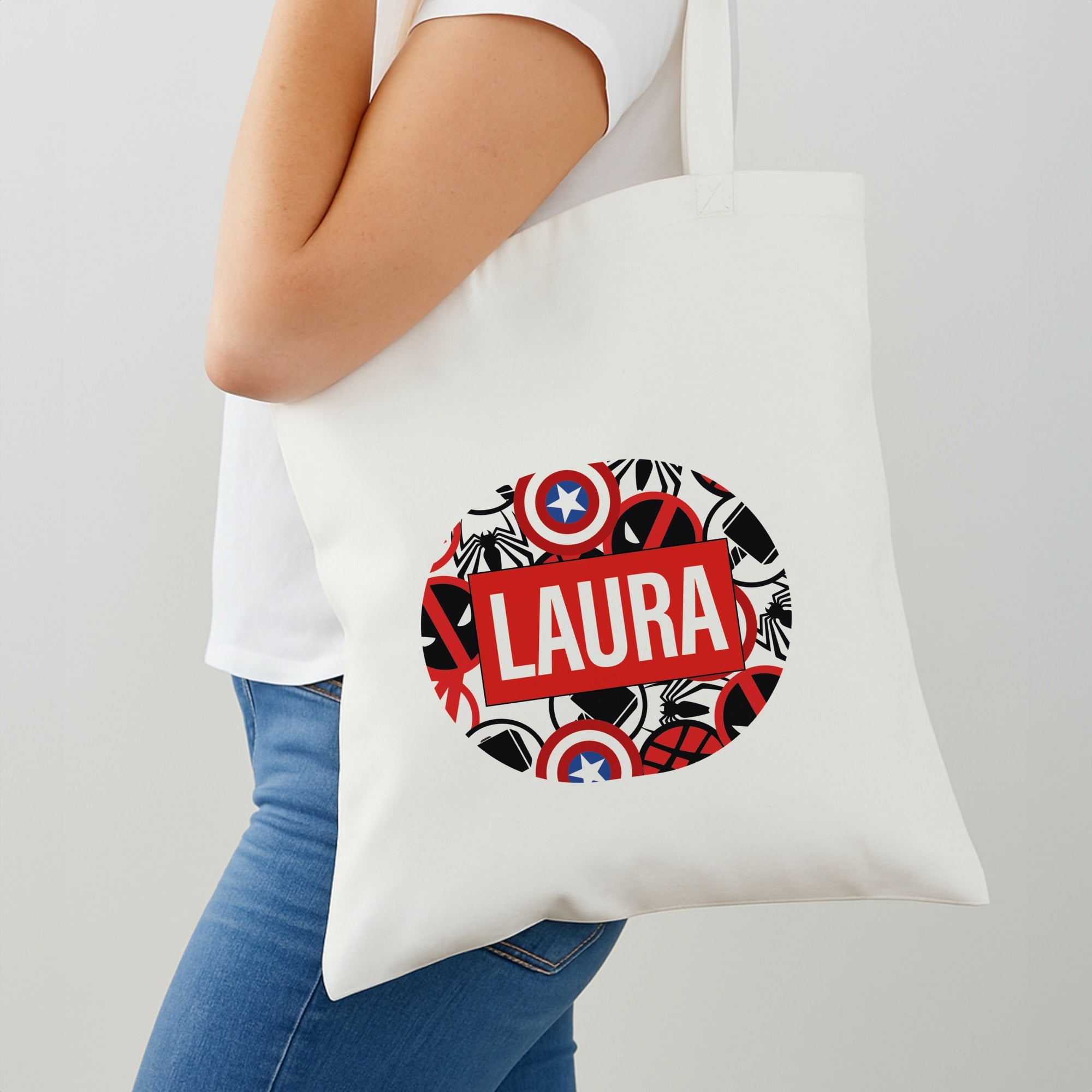Collage - Personalised Superhero Comic Shoulder Bag