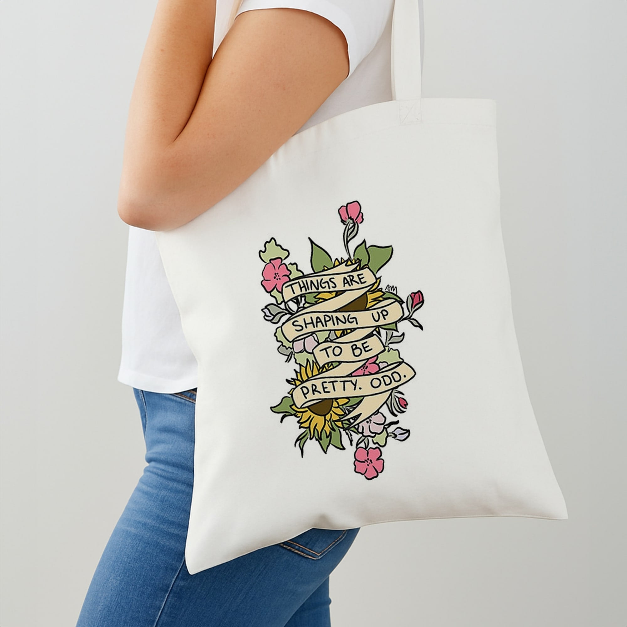 Things are Shaping up to be Pretty Odd Shoulder Bag