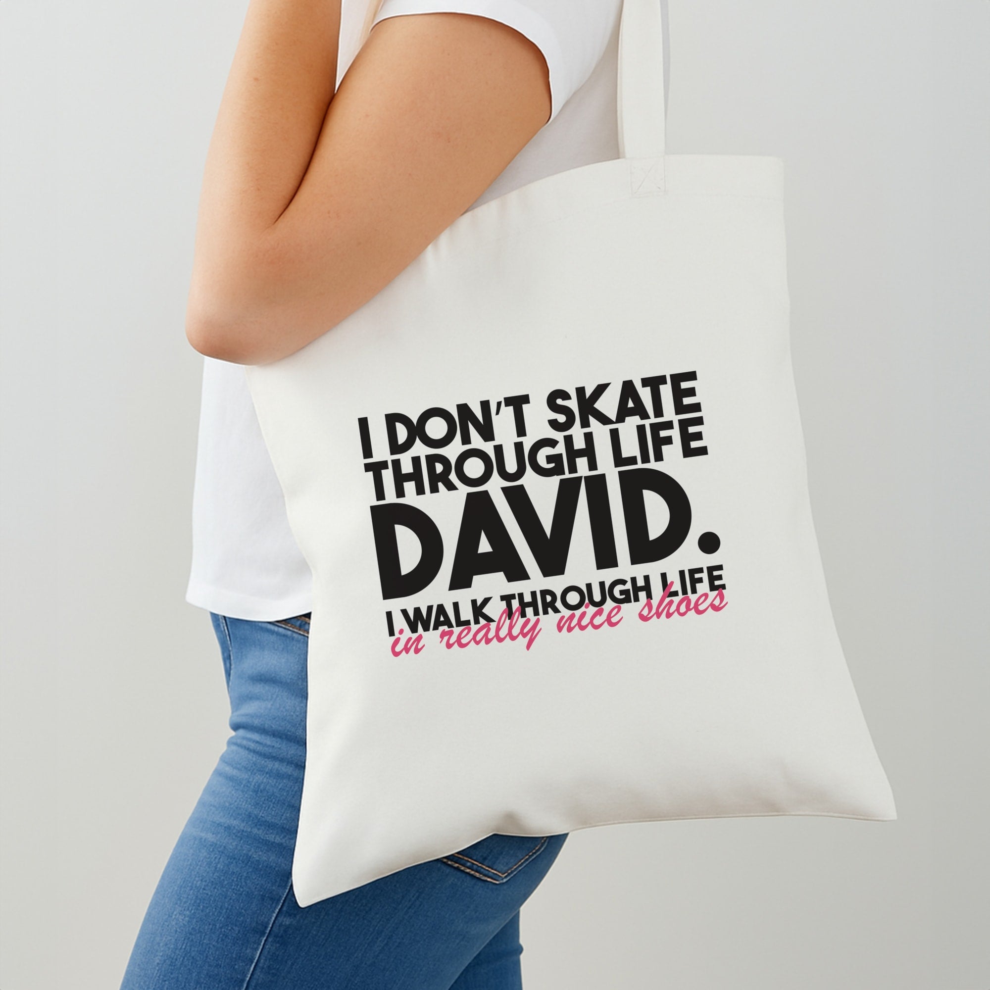 I Don't Skate Through Life David Shoulder Bag