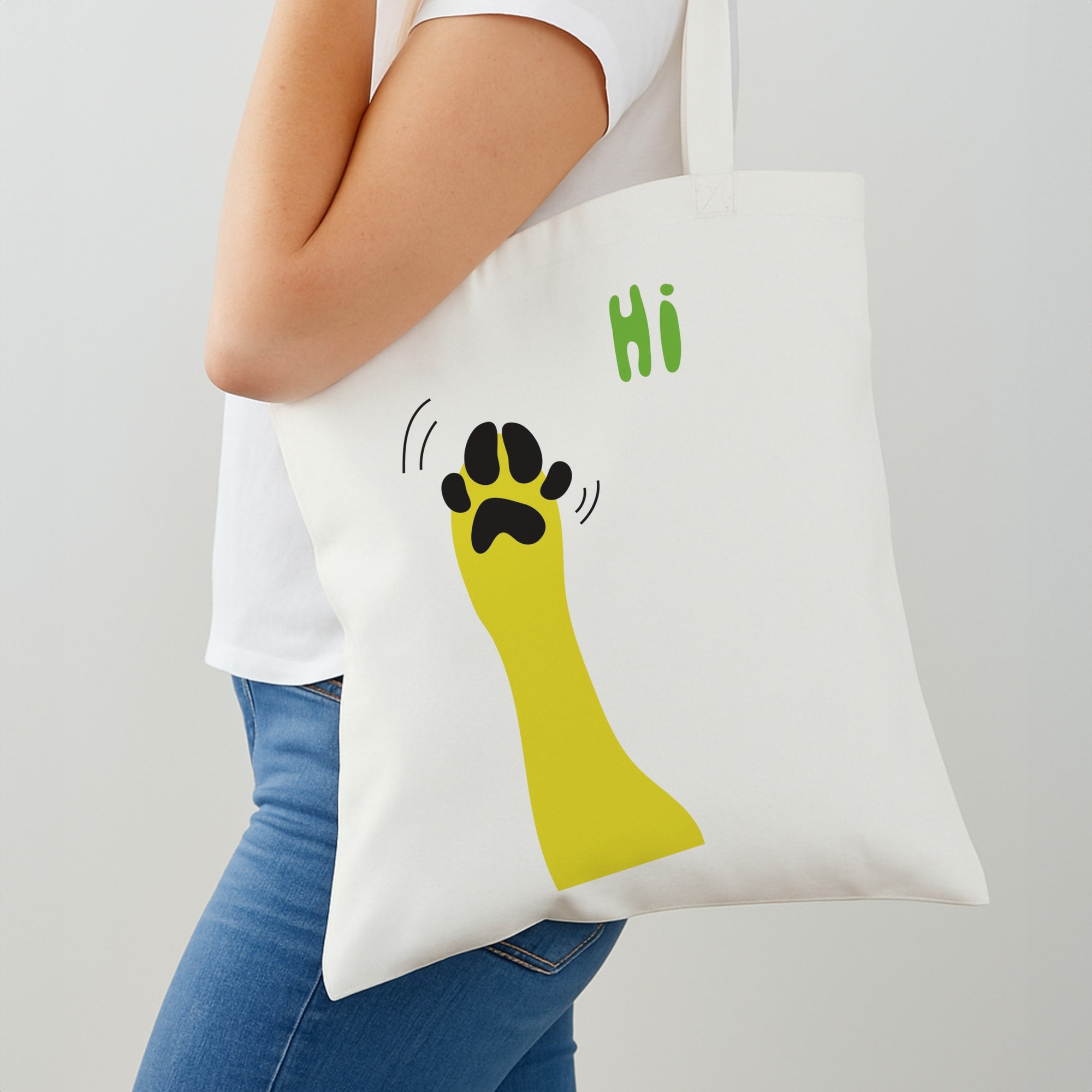 Hi - Dog Patterns Tote Bag