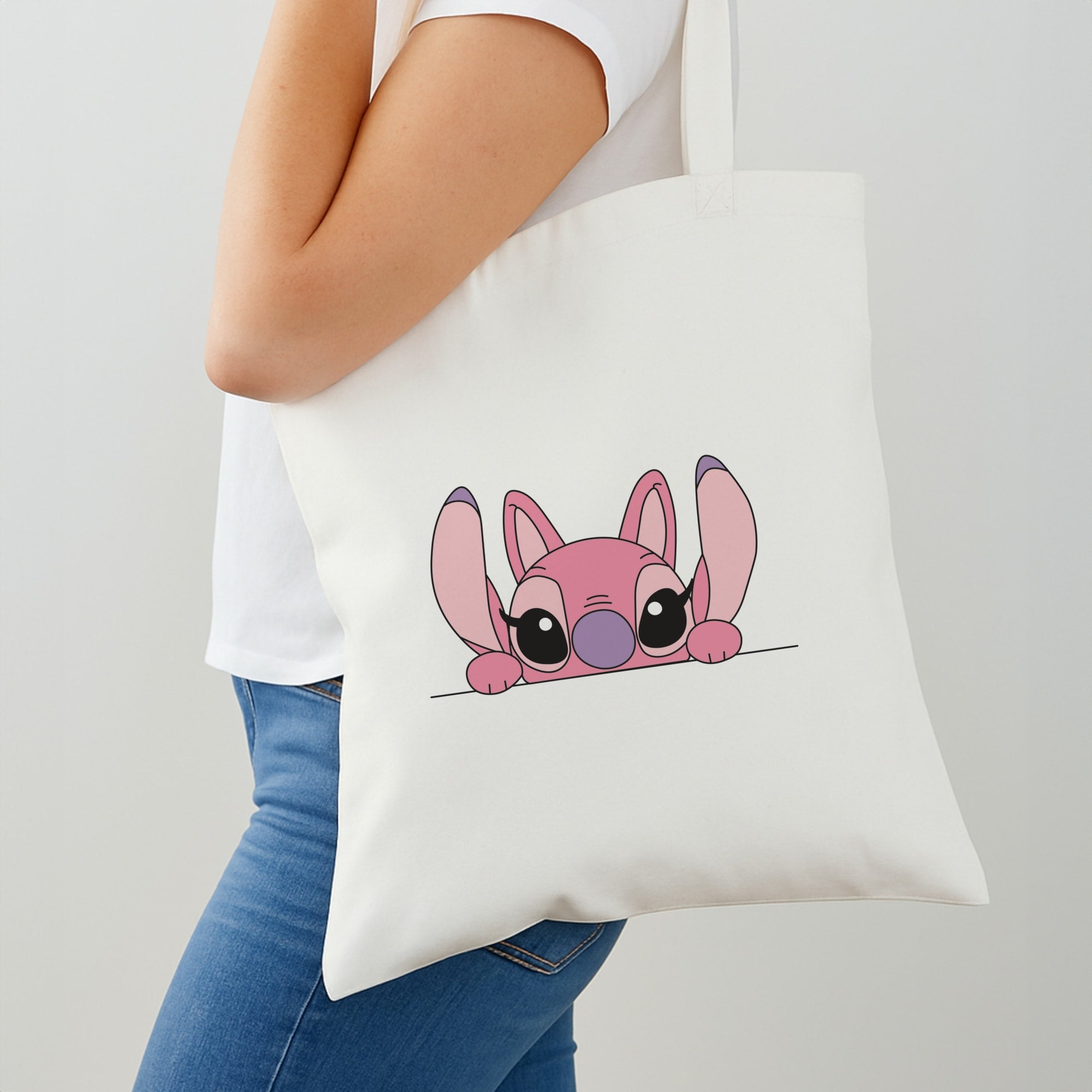 Angel Leaning - Pink Alien Shoulder Bag