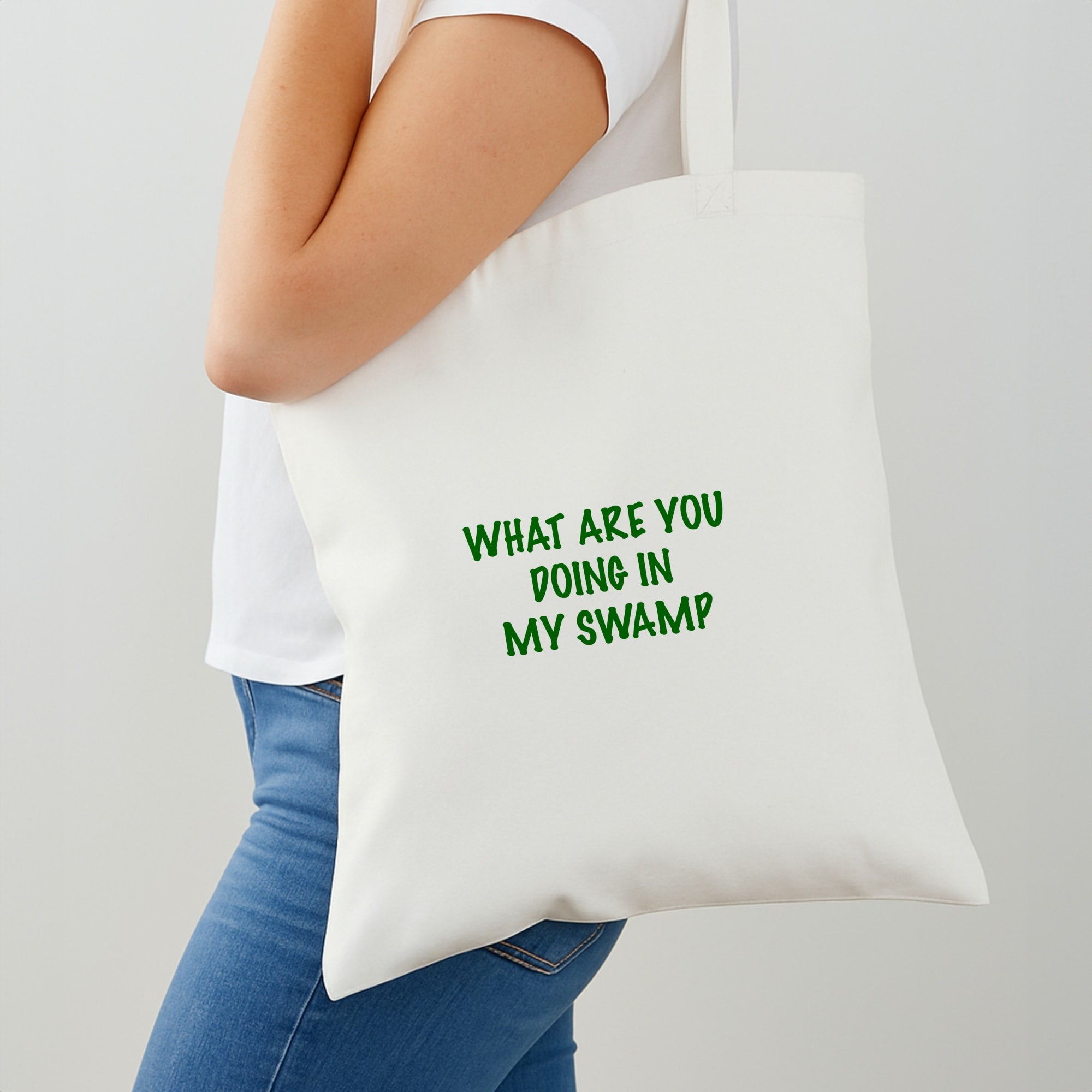 What Are You Doing In My Swamp - Green Ogre Shoulder Bag