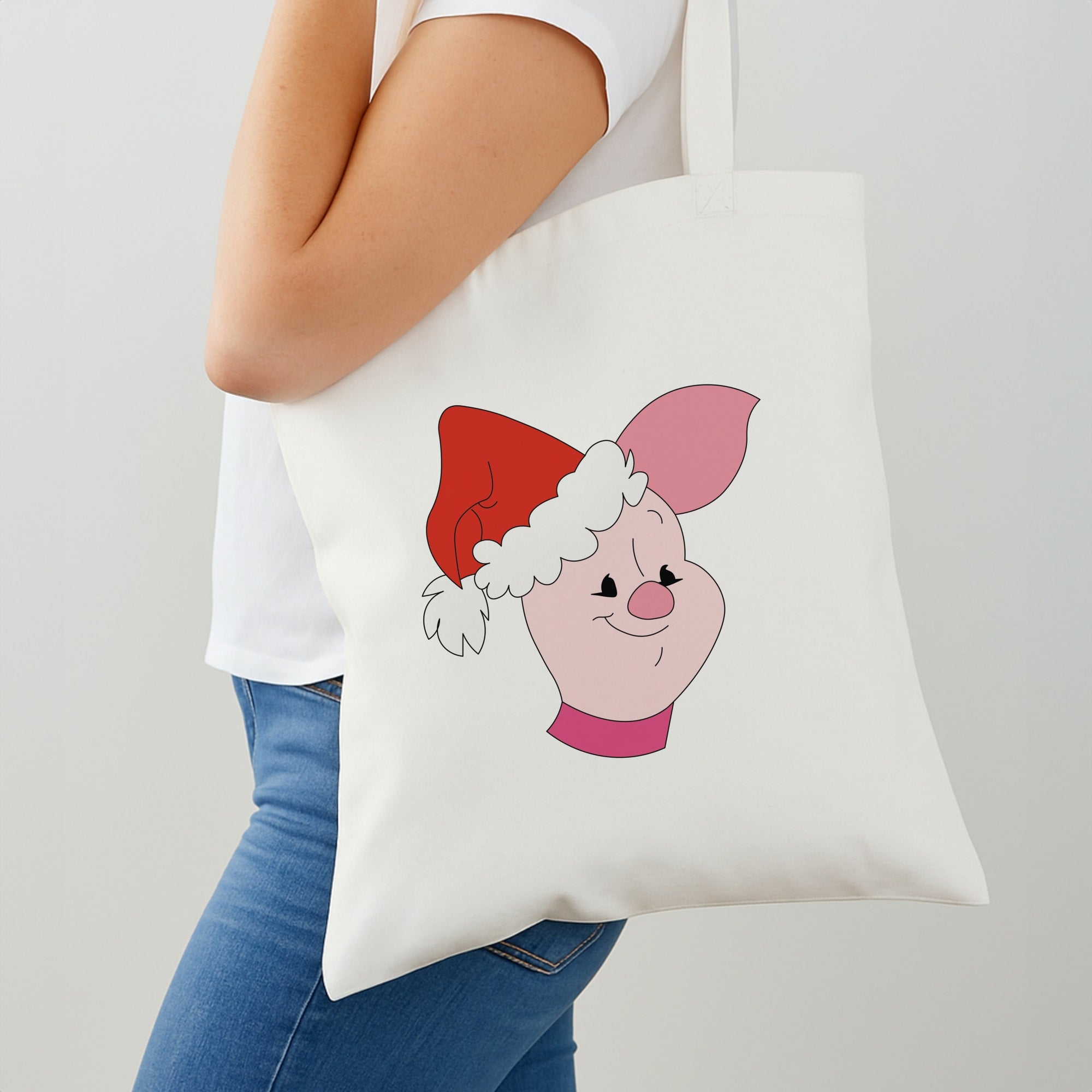 Pig Pattern Christmas Shoulder Bag