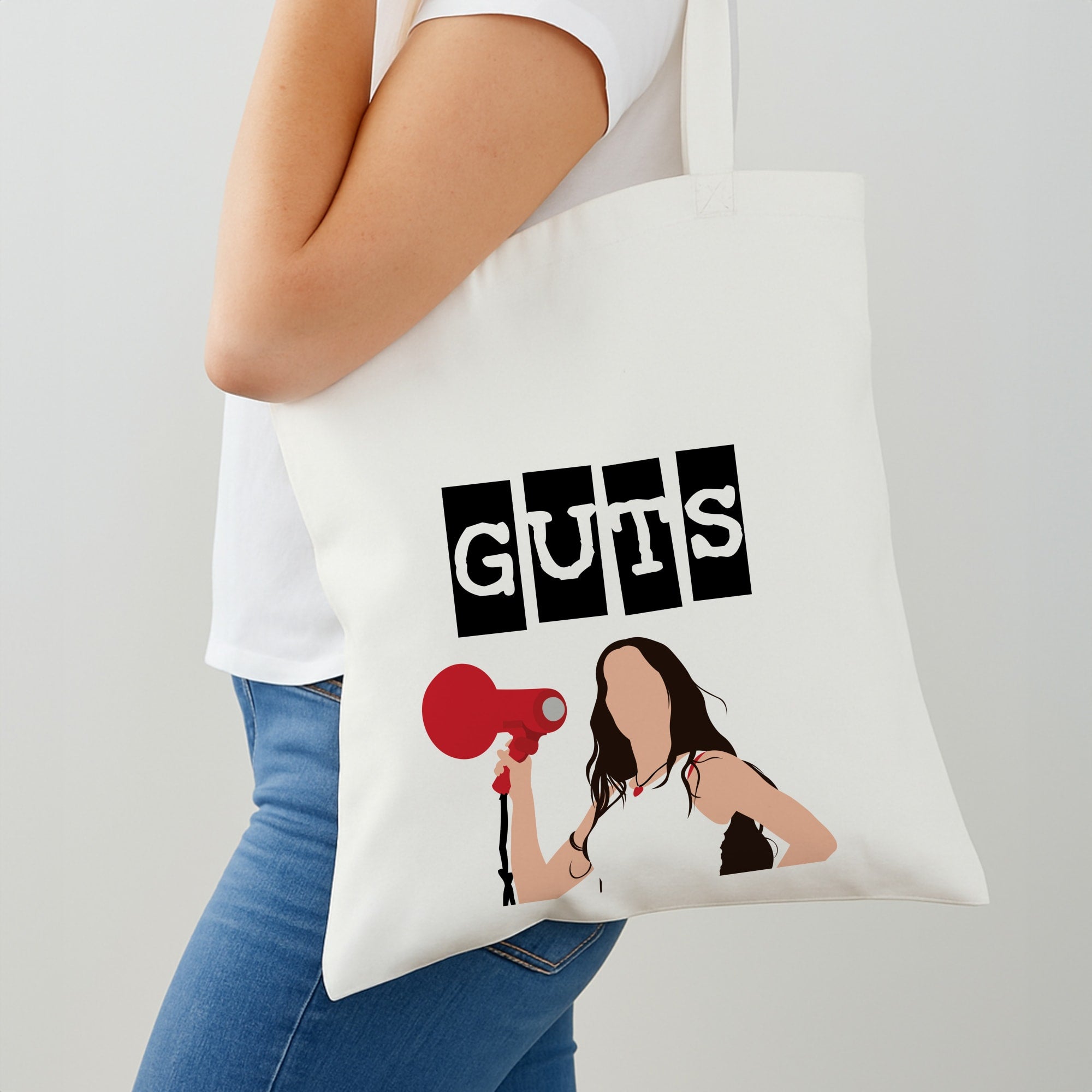 Olivia Red Megaphone Shoulder Bag