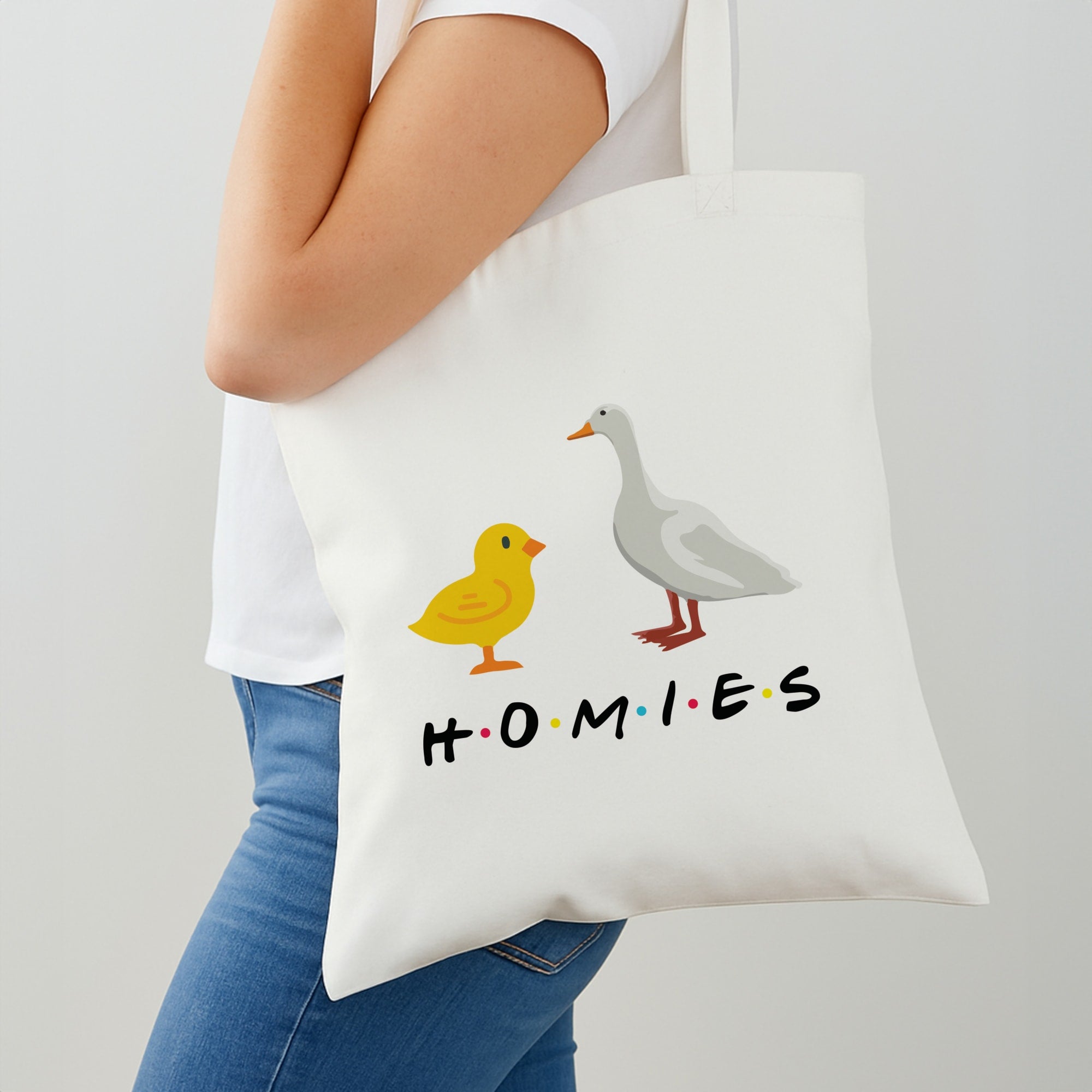 Homies Chick And Duck Tote Bag