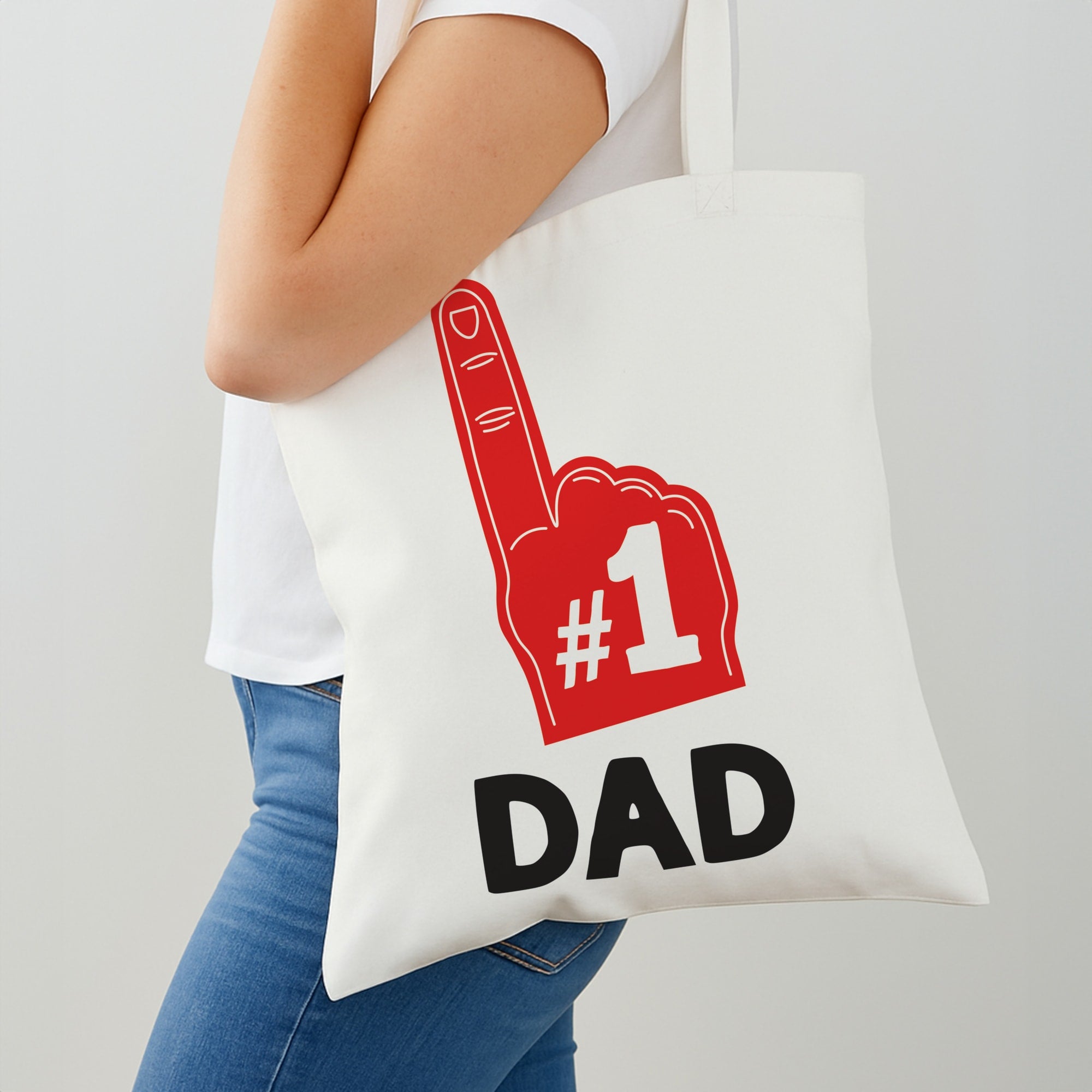 #1 Dad Foam Finger Shoulder Bag