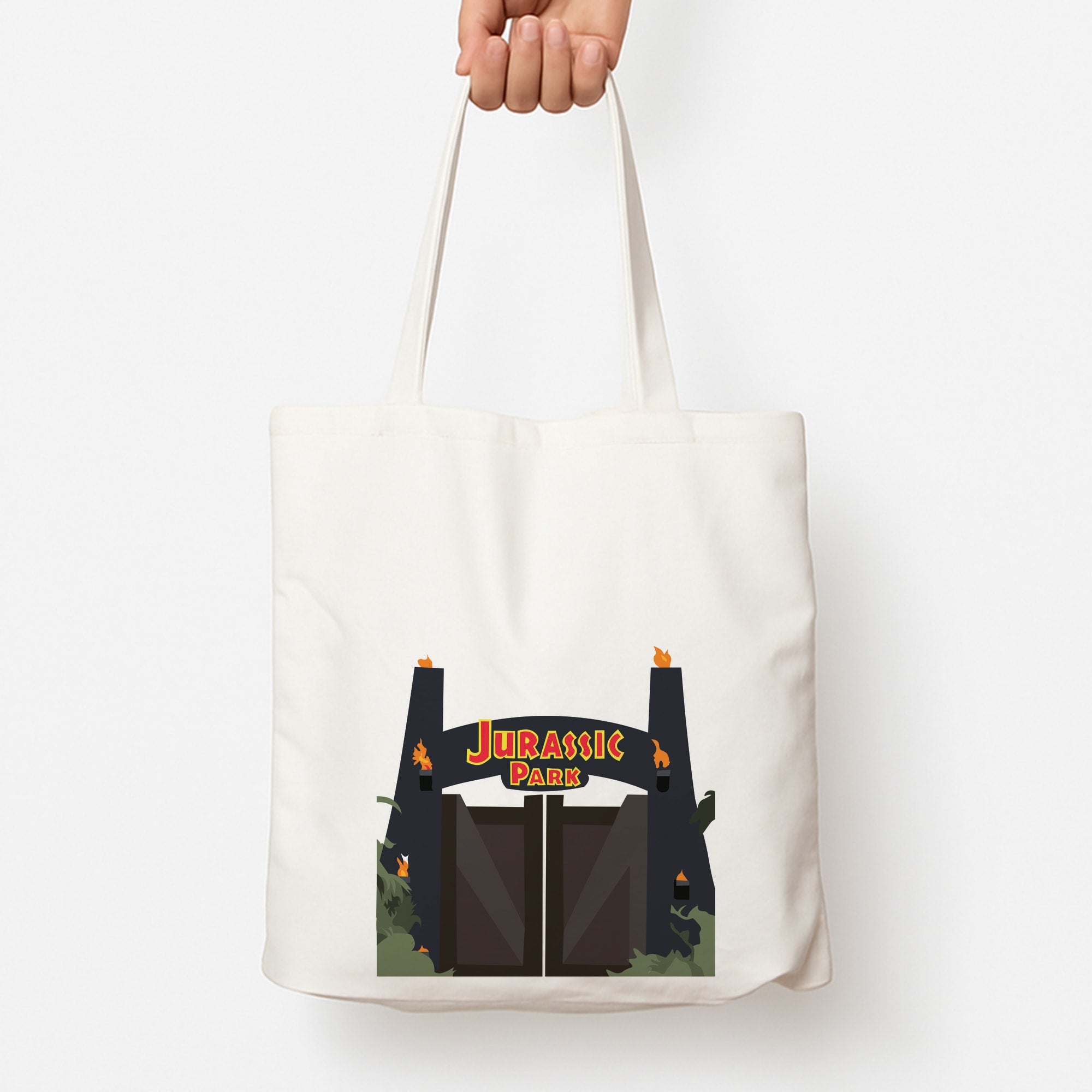 The gate - Dinosaur Park Tote Bag