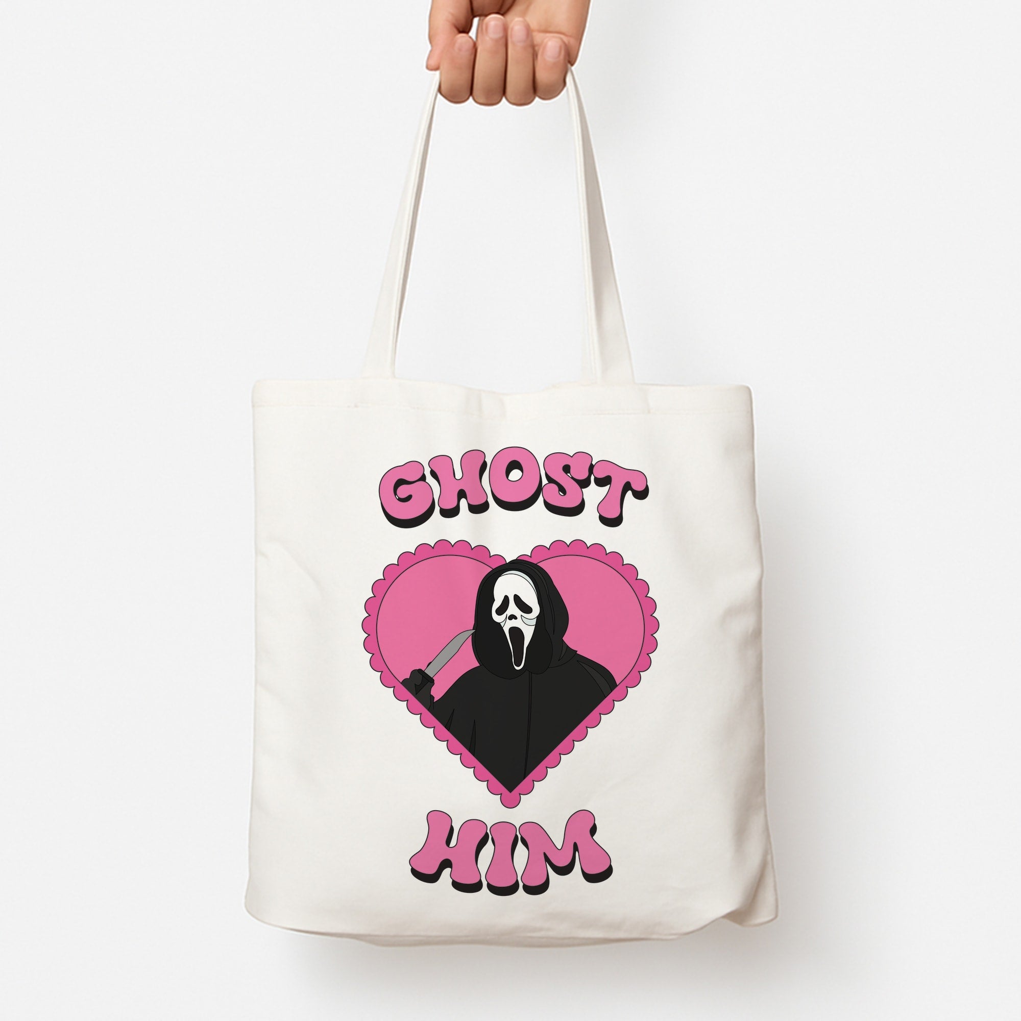 Ghost Him Tote Bag