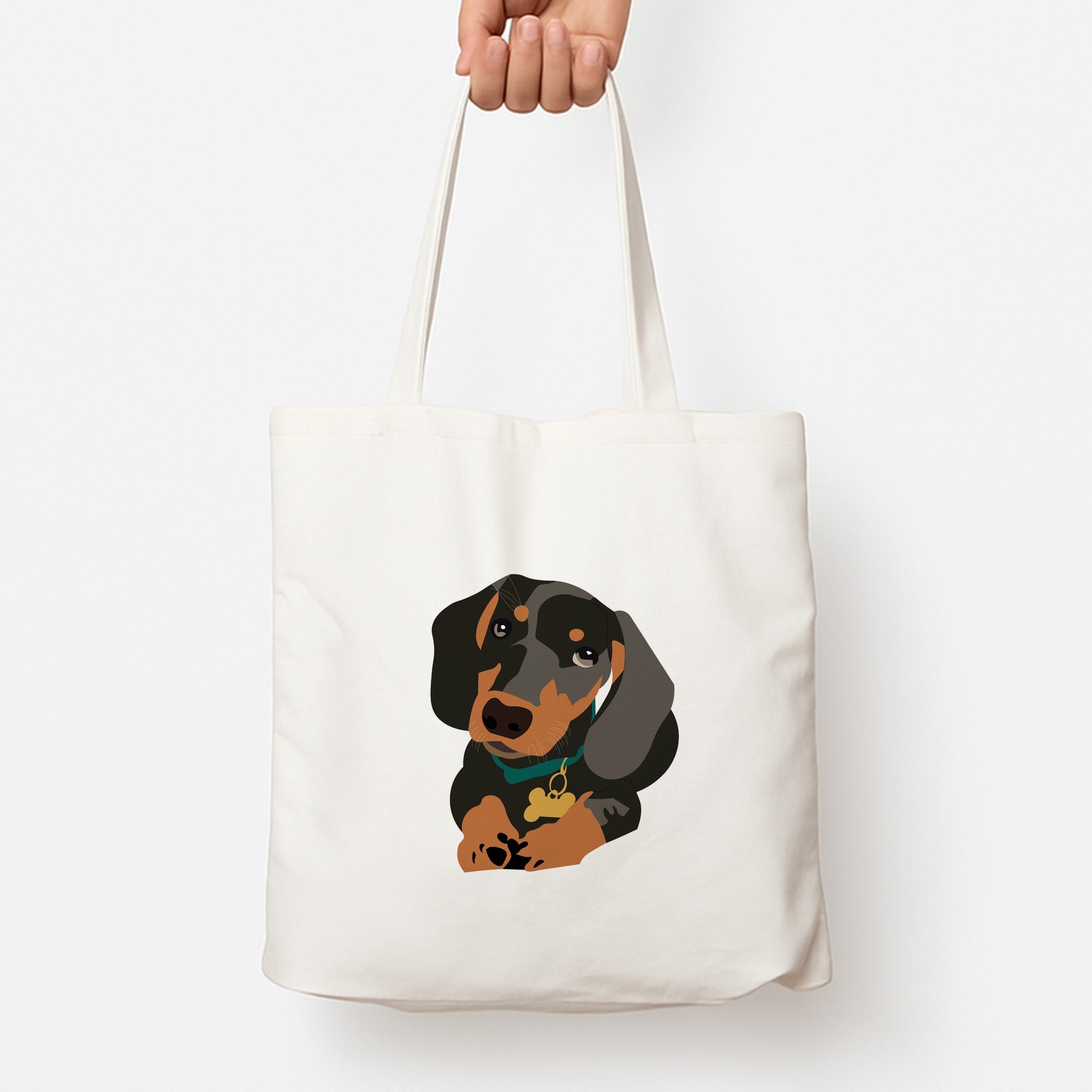 Black & brown - Dachshunds Tote Bag