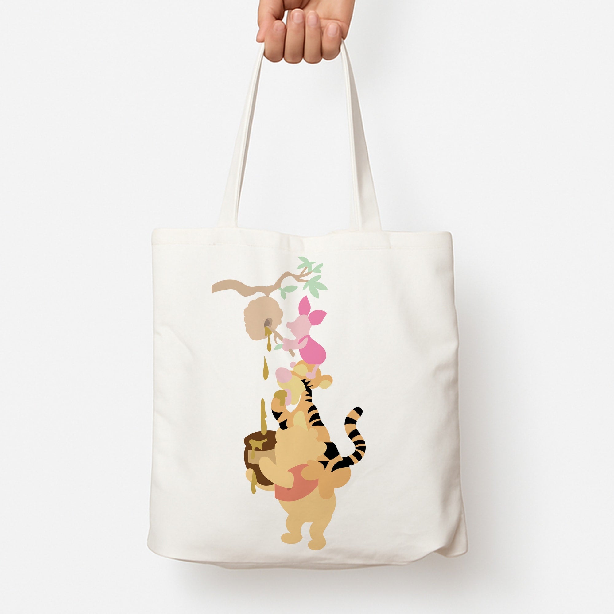 Bouncing Tiger , Piglet , Yellow Bear Tote Bag
