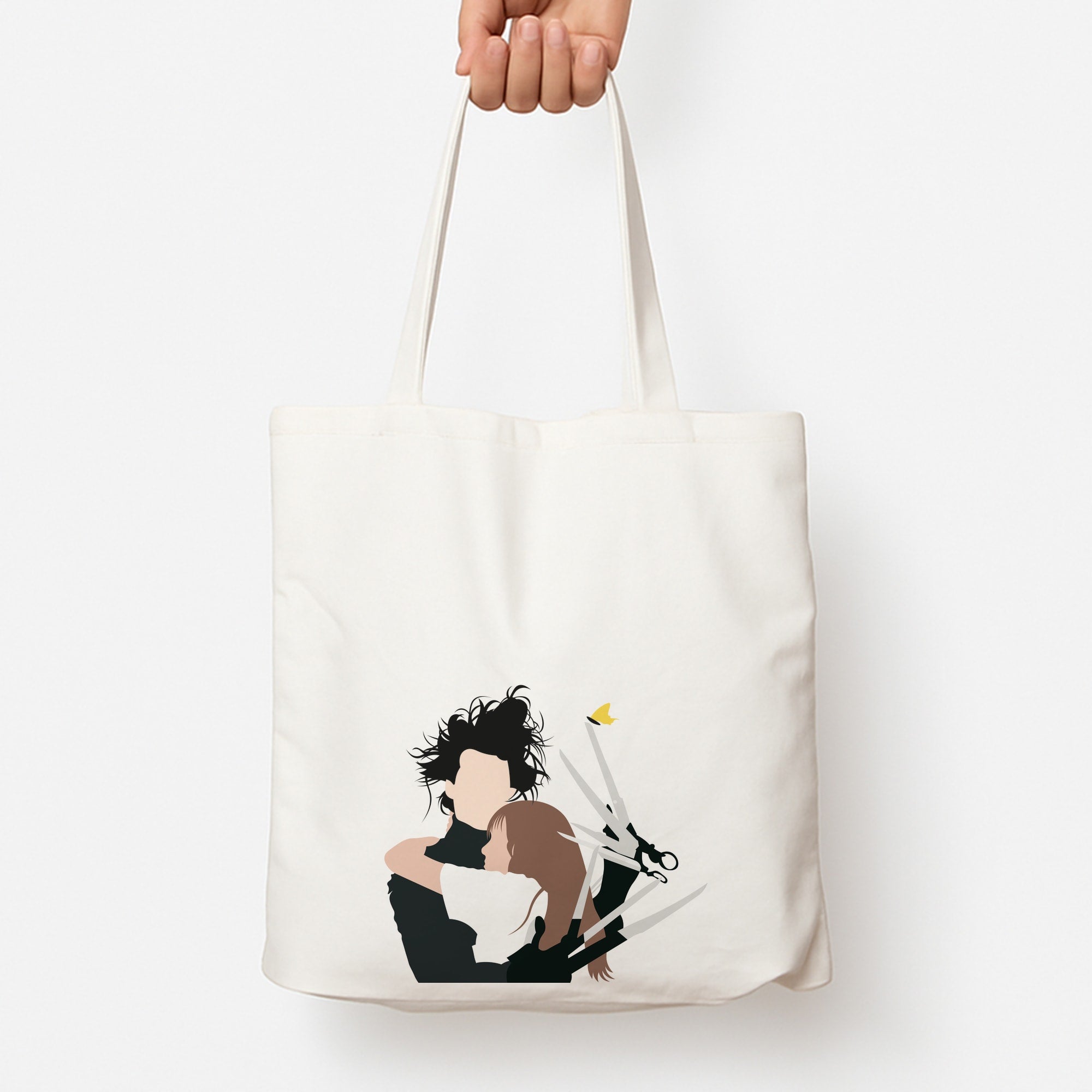 Edward And Kim -Scissorhands Tote Bag