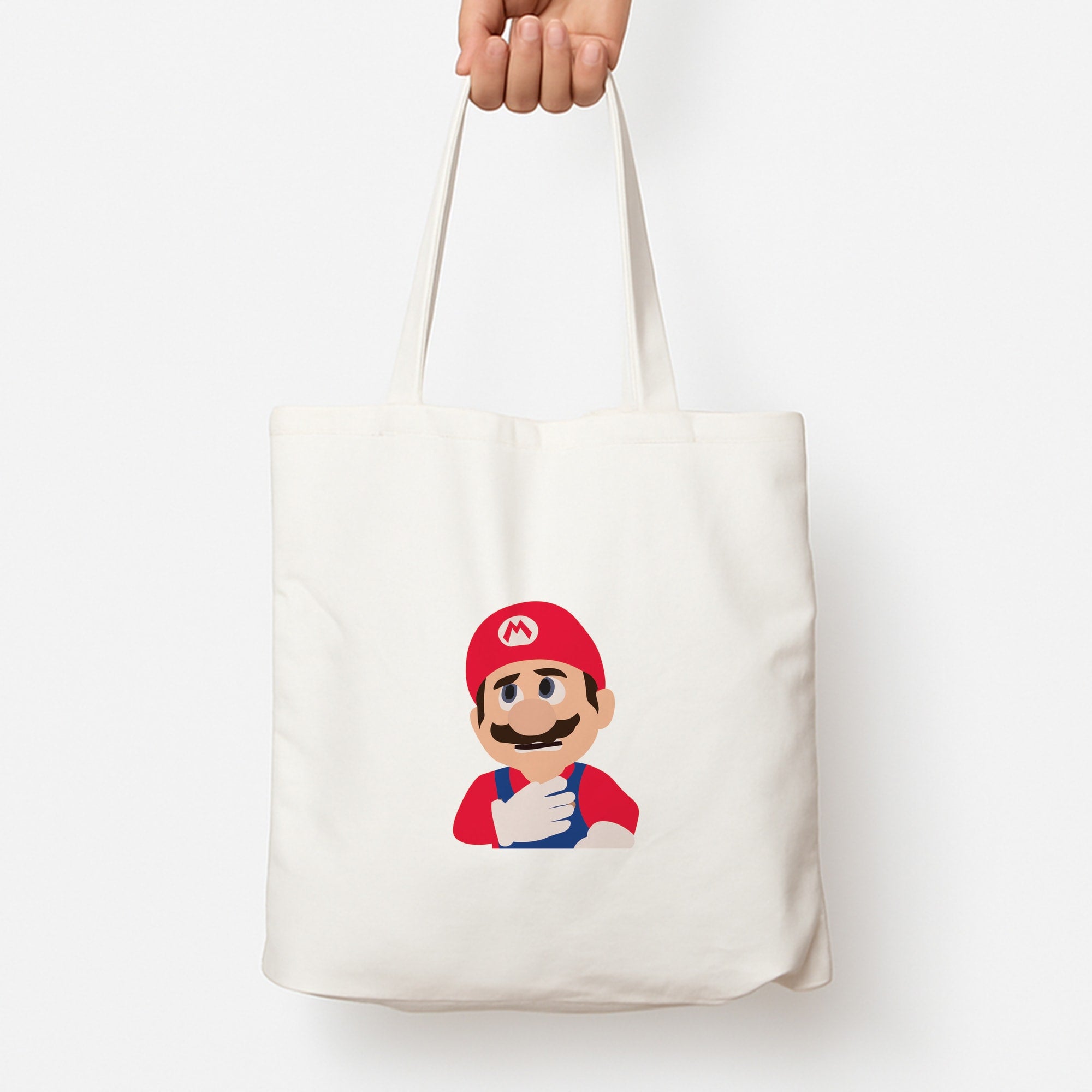 Worried Mario Tote Bag