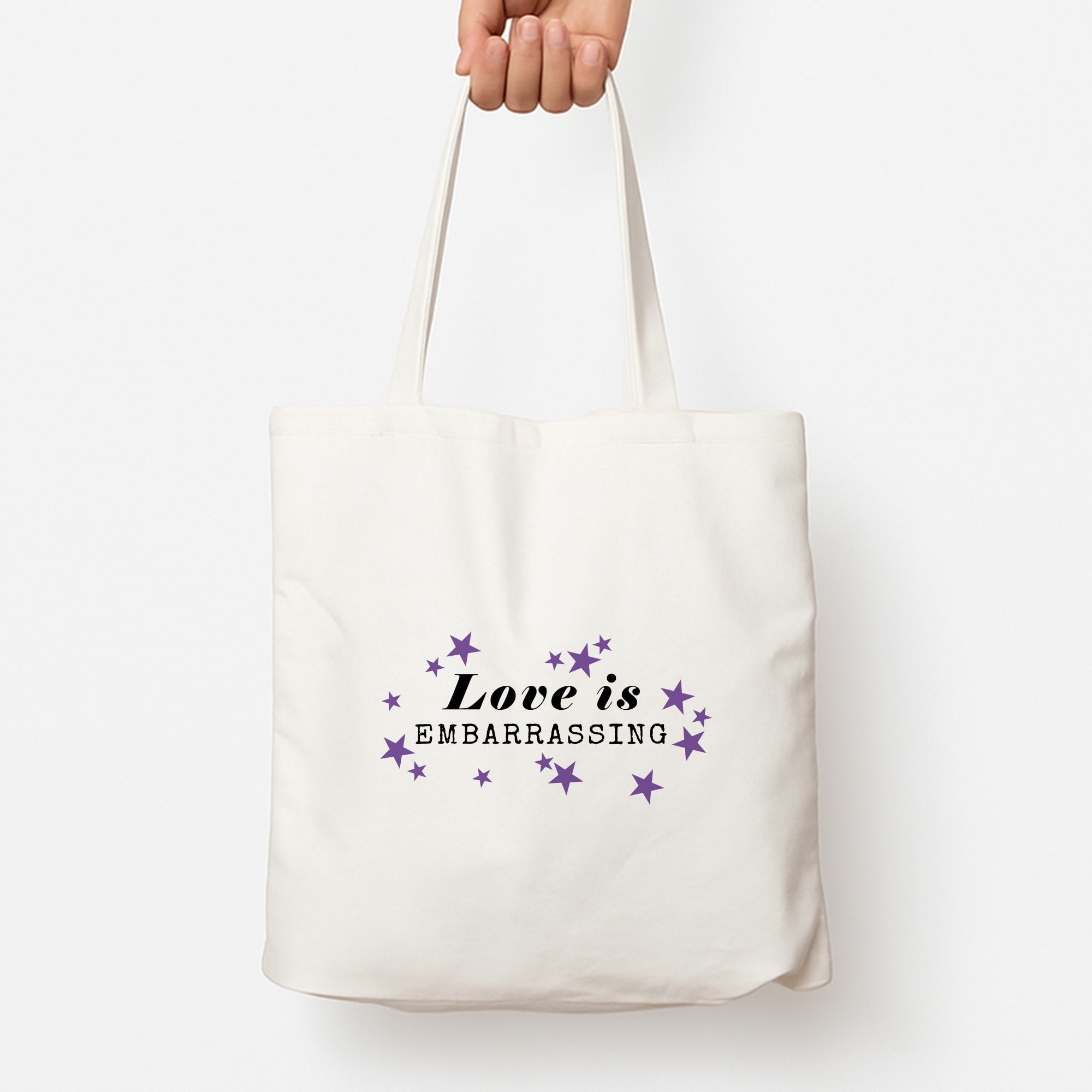 Love Is Embarrassing Note Tote Bag