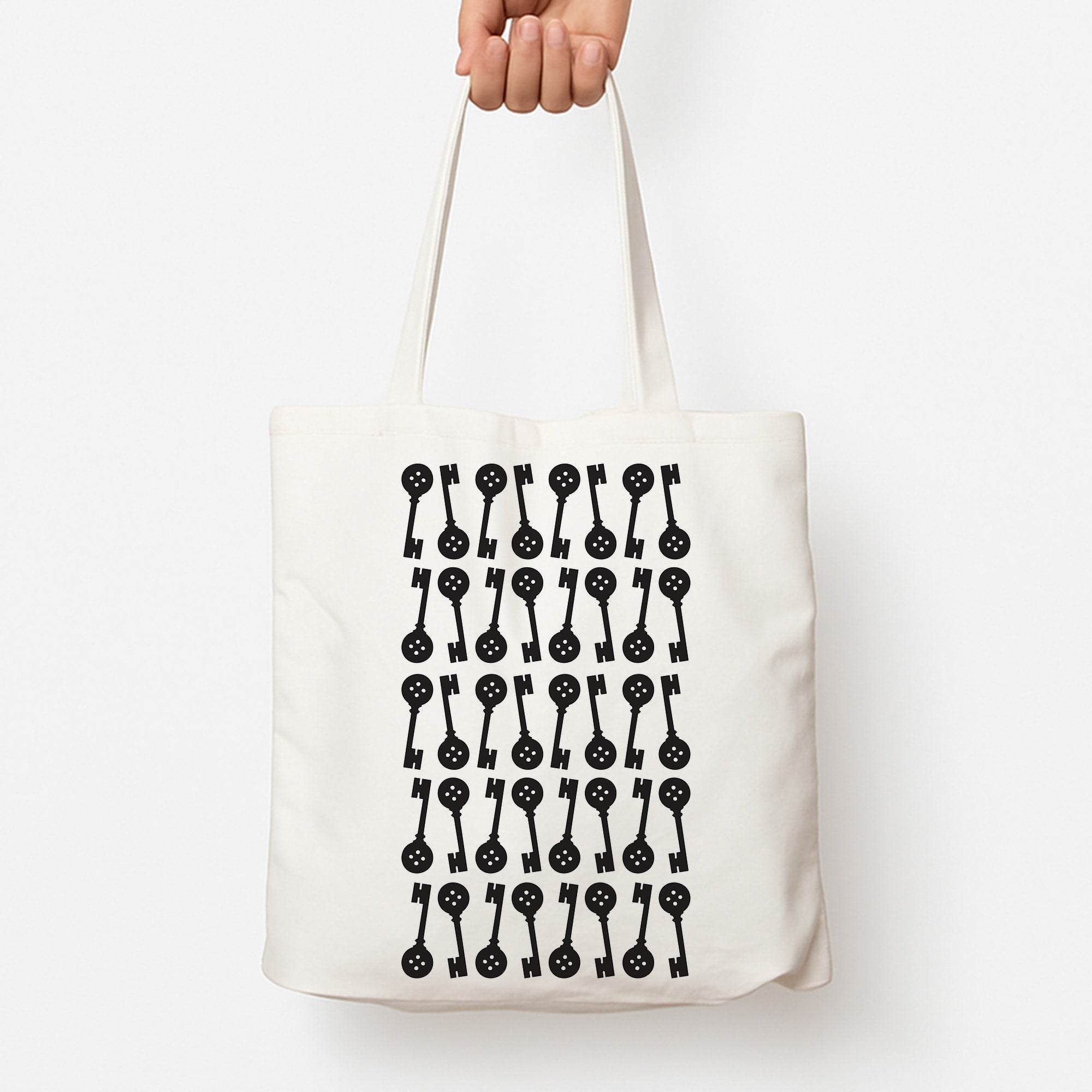 Key Pattern Tote Bag