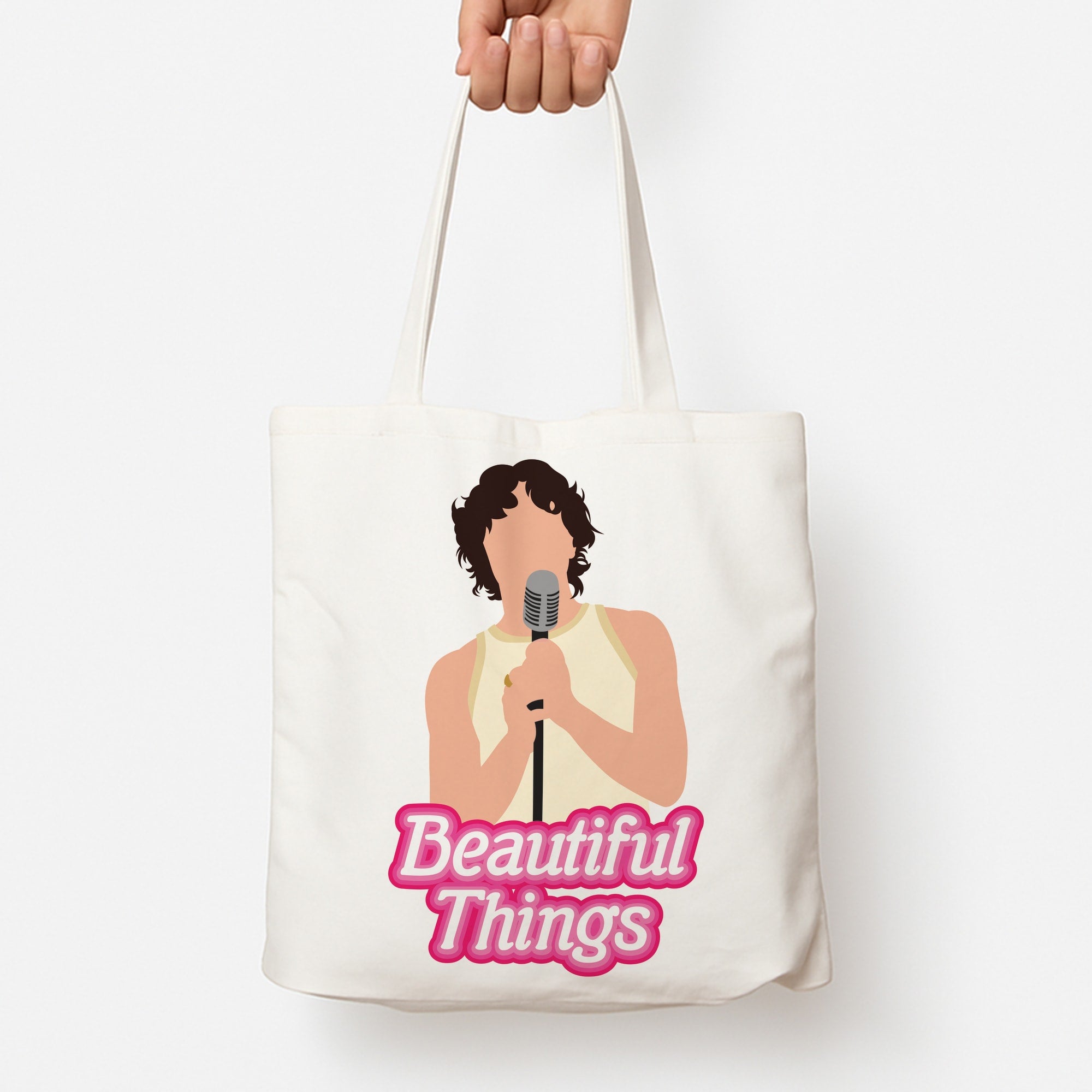 Neon Pink Beautiful Things Tote Bag