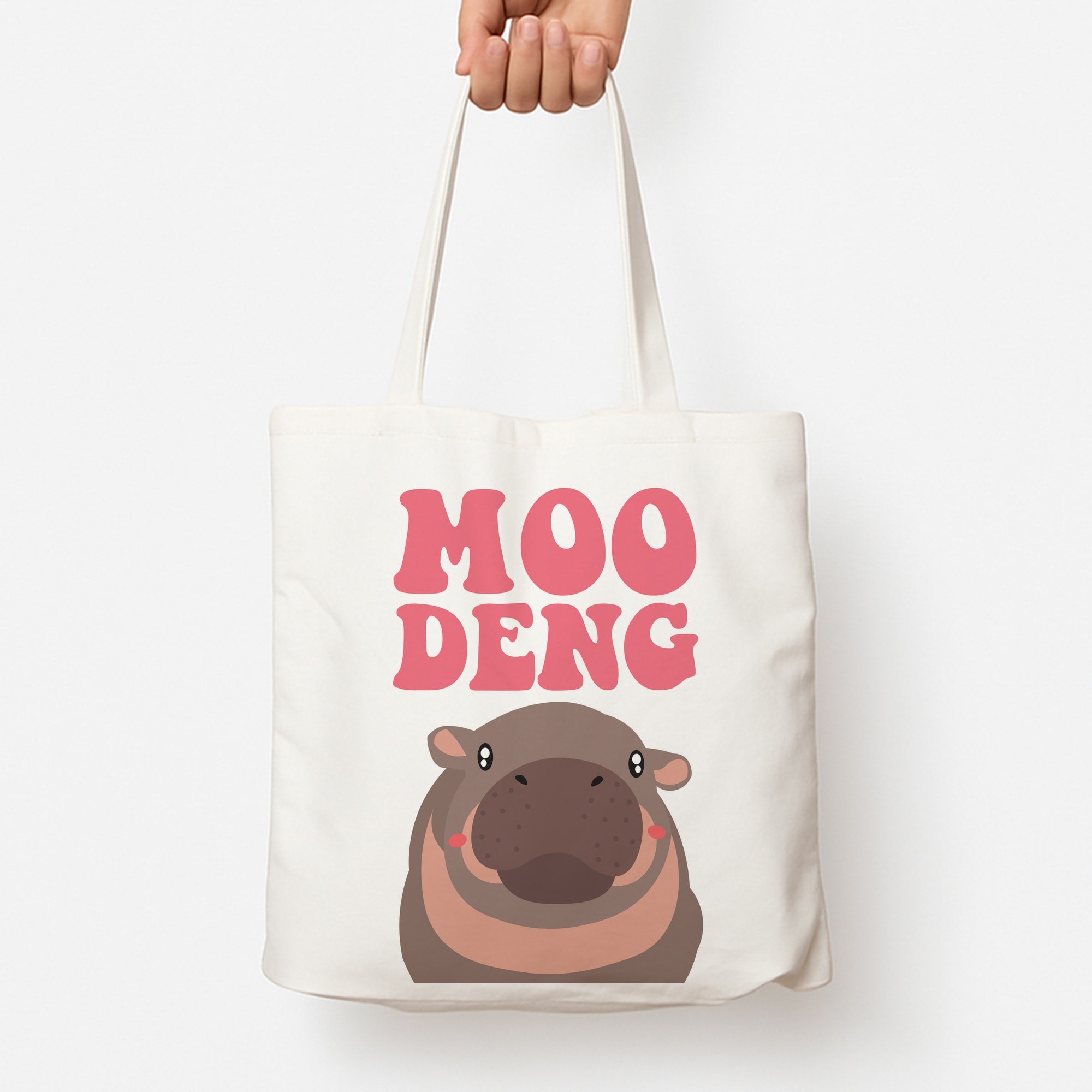 Moo Pink Tote Bag