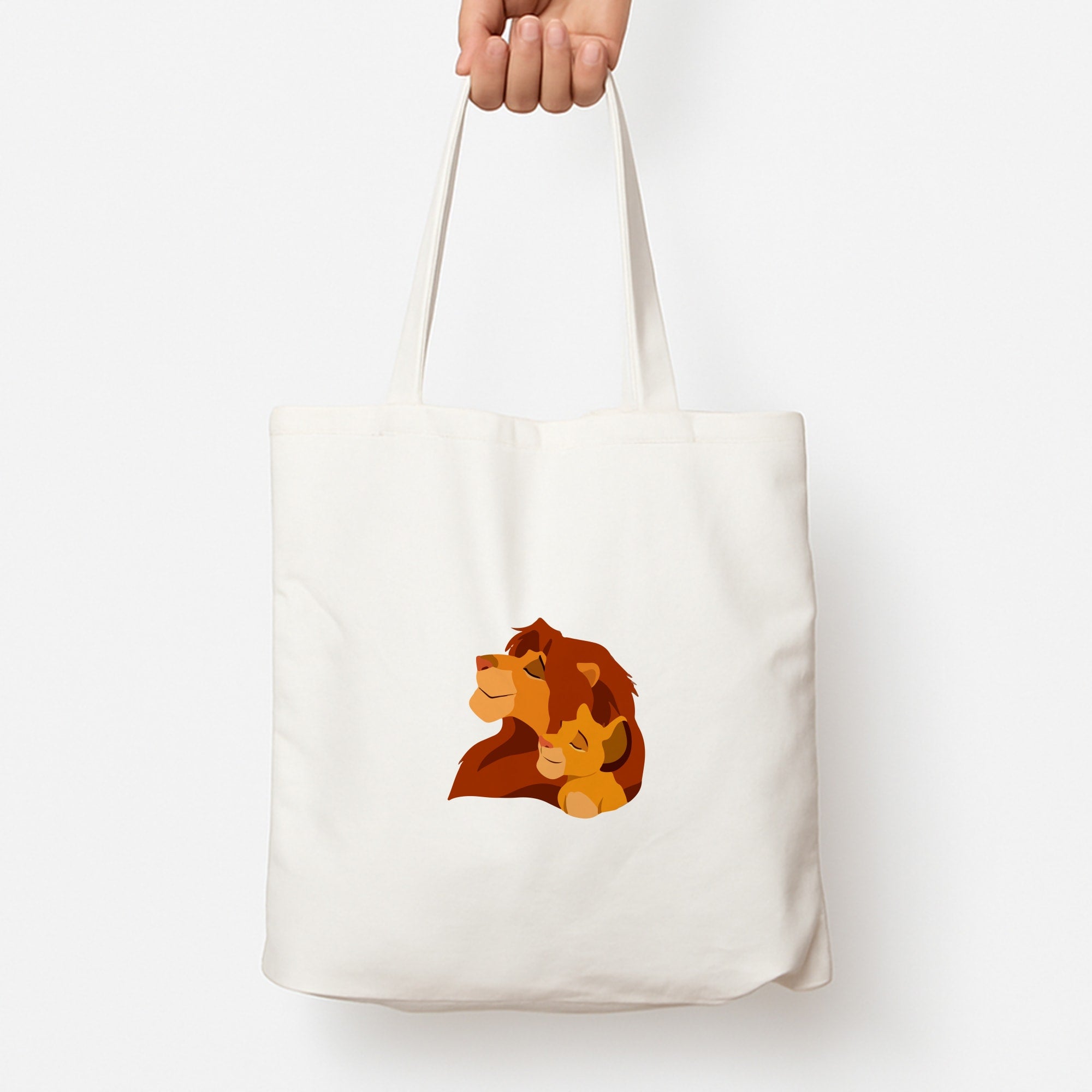King Lion And Cub Tote Bag