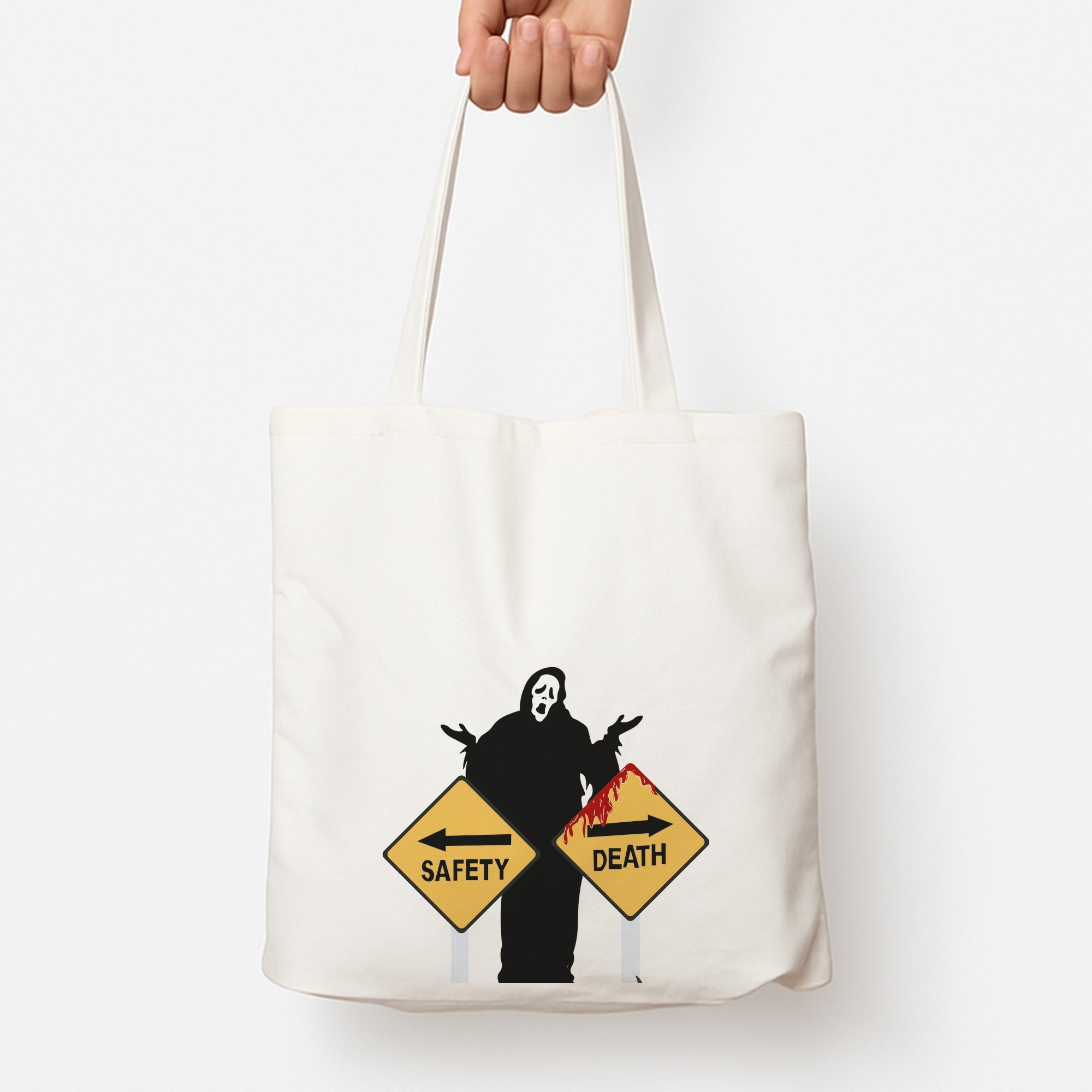 Safety Or Death - Scream Tote Bag