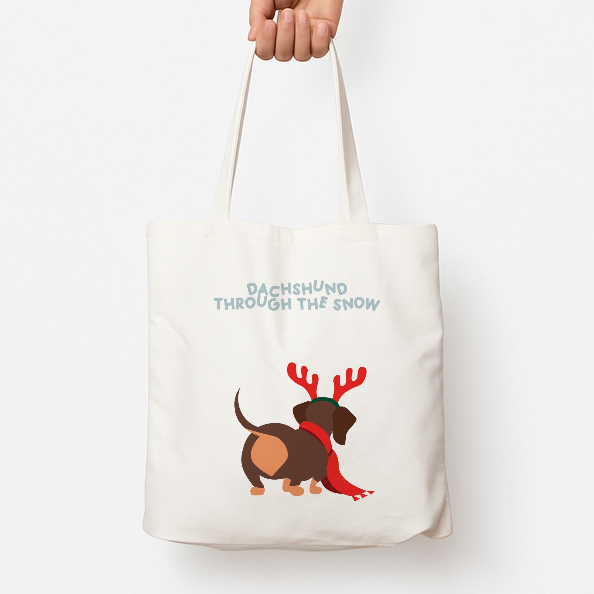 Dachshund Through The Snow - Christmas Tote Bag