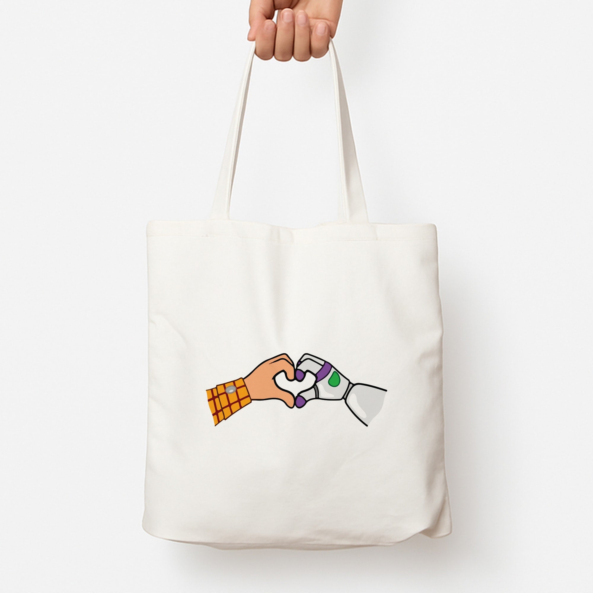 Woody And Buzz Love Tote Bag