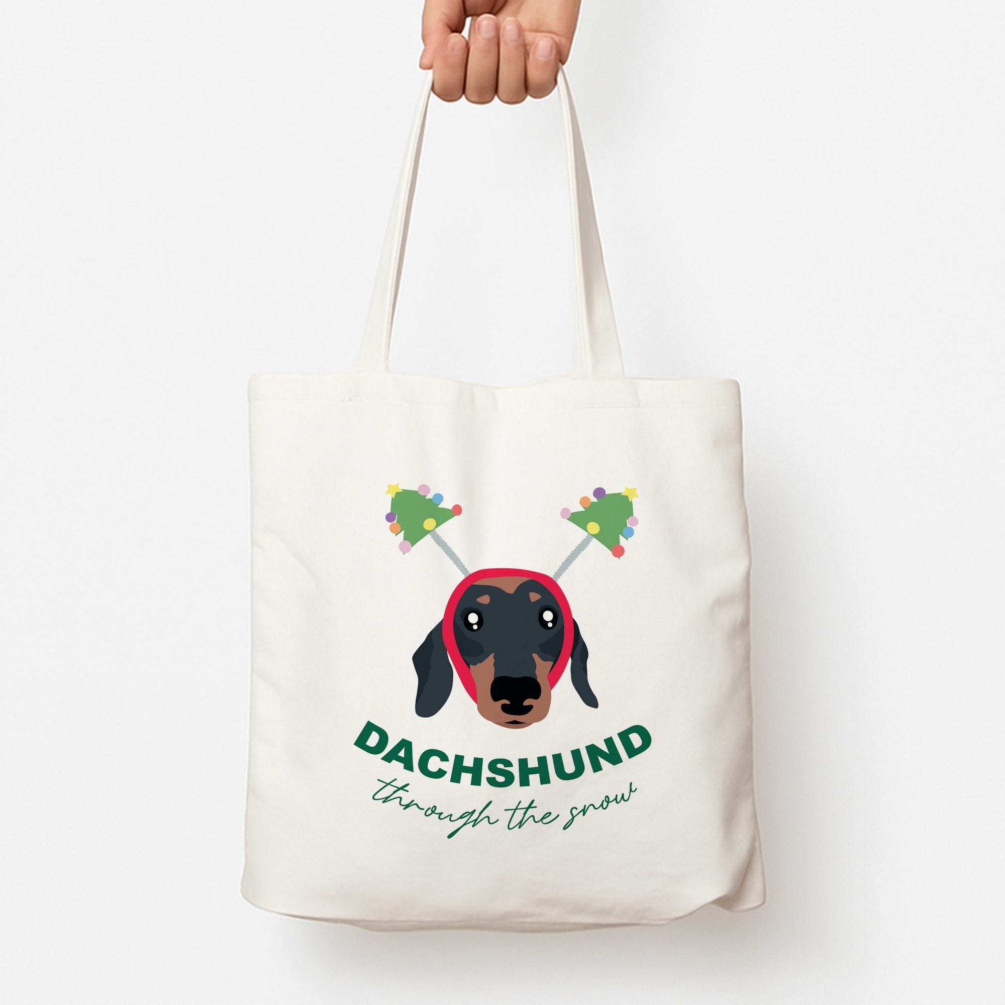 Dachshund Through The Snow Tote Bag