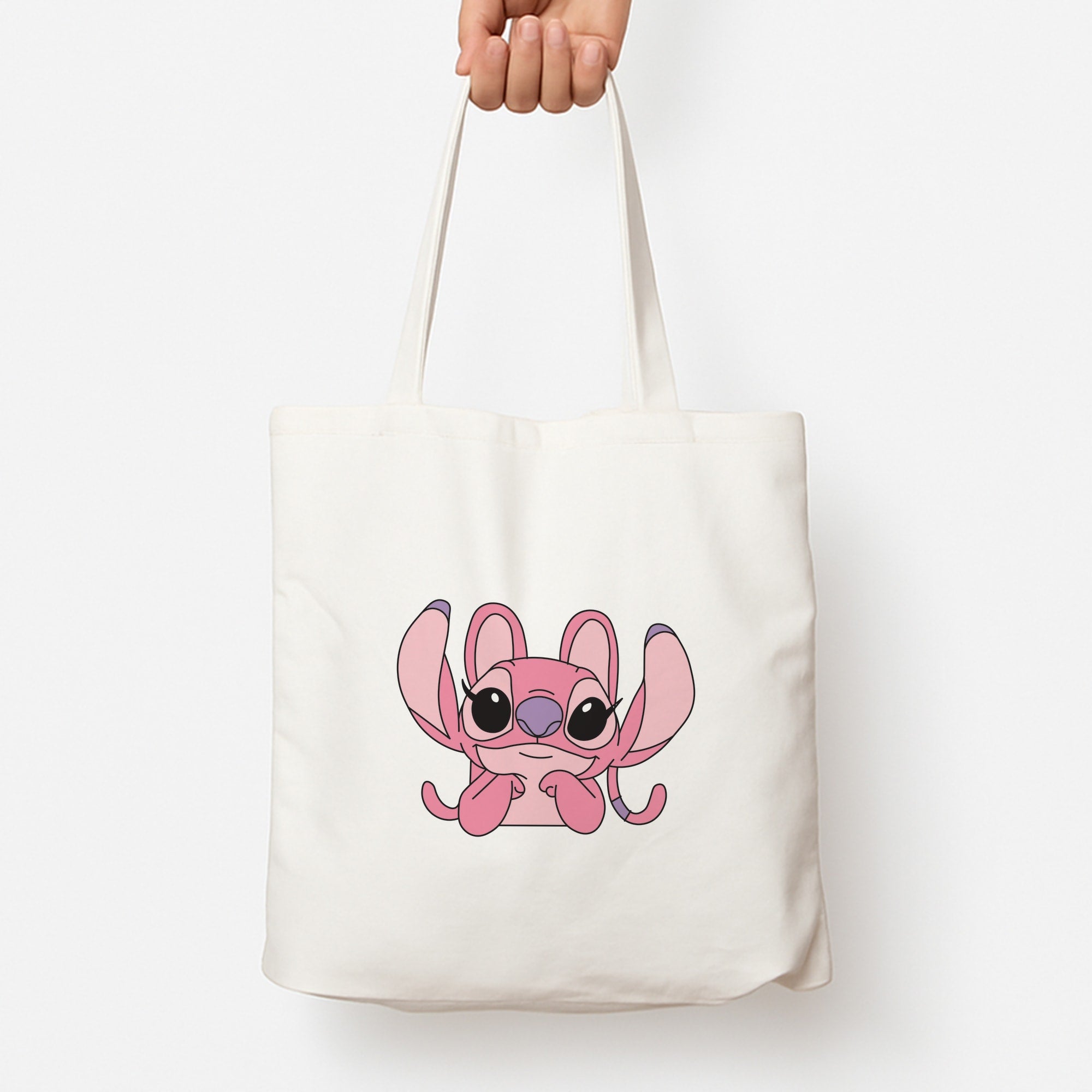 Gazing - Pink Alien Tote Bag