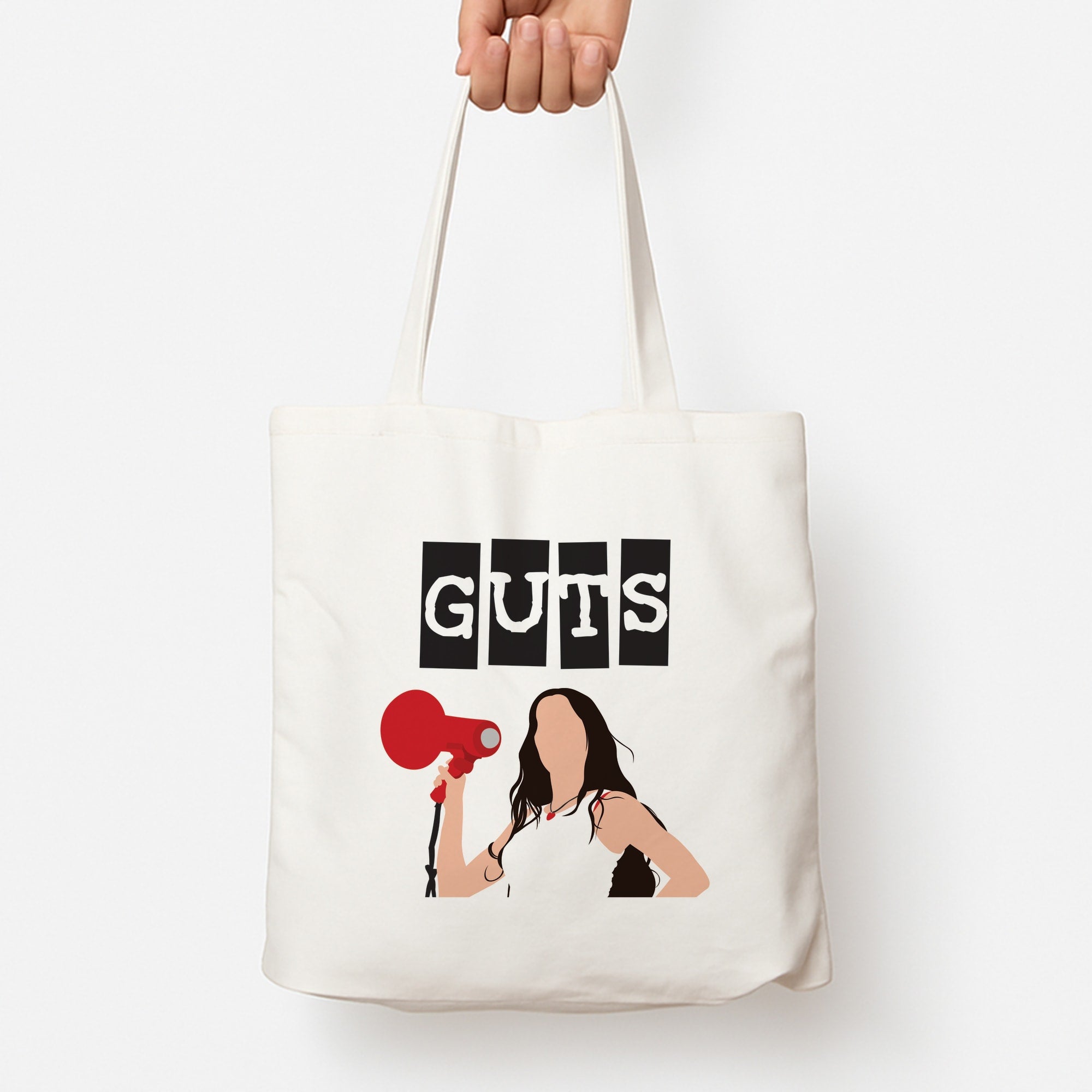 Olivia Red Megaphone Tote Bag