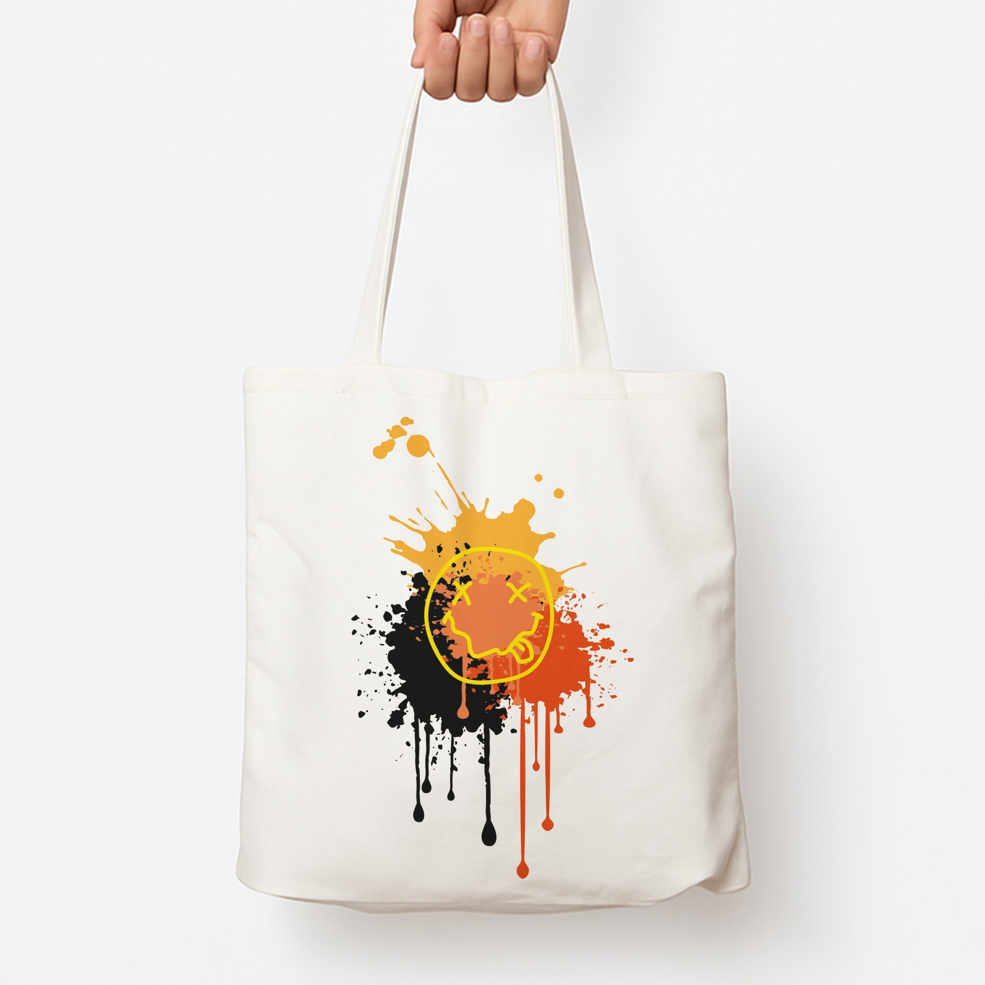 Orange Graffiti - Skate Aesthetic Tote Bag