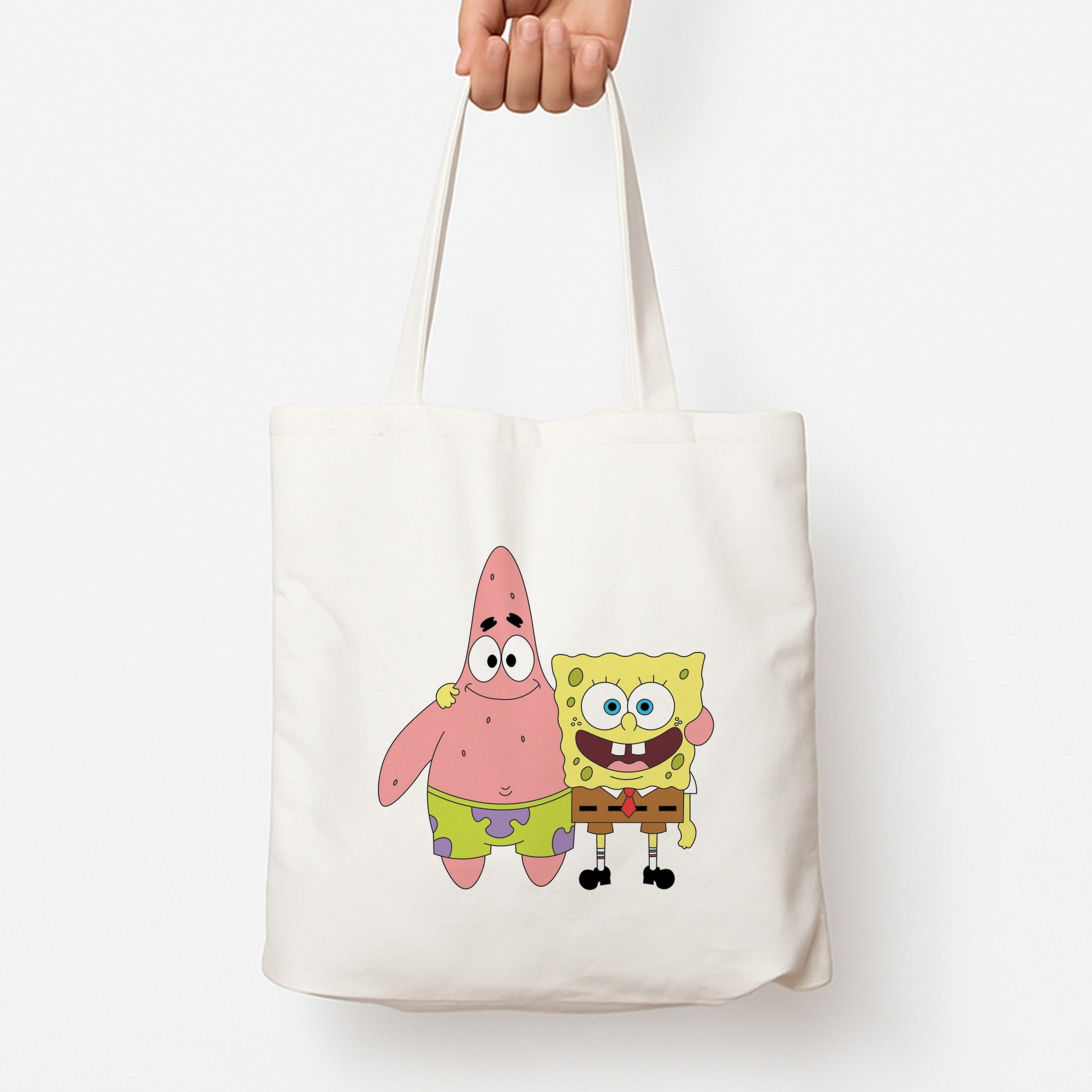 Patrick And Sponge Tote Bag